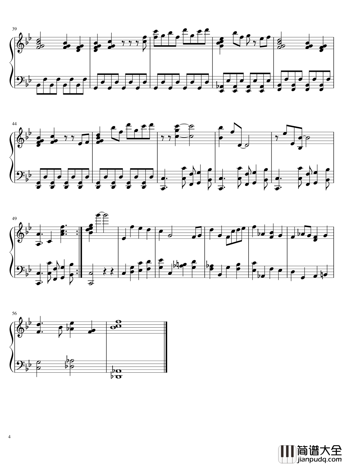 白龙少年钢琴谱_千与千寻精制版