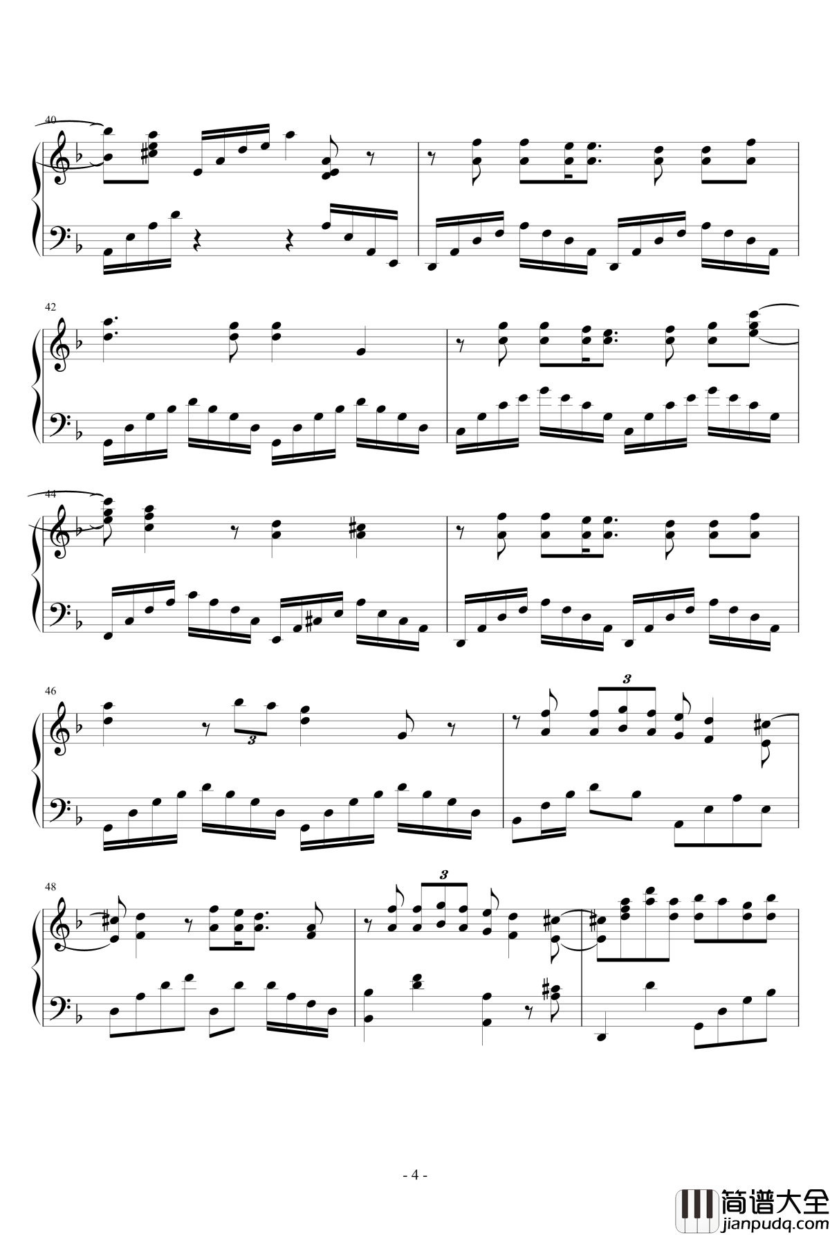 95版小李飞刀片尾曲钢琴谱_清者自清钢琴独奏_苏永康