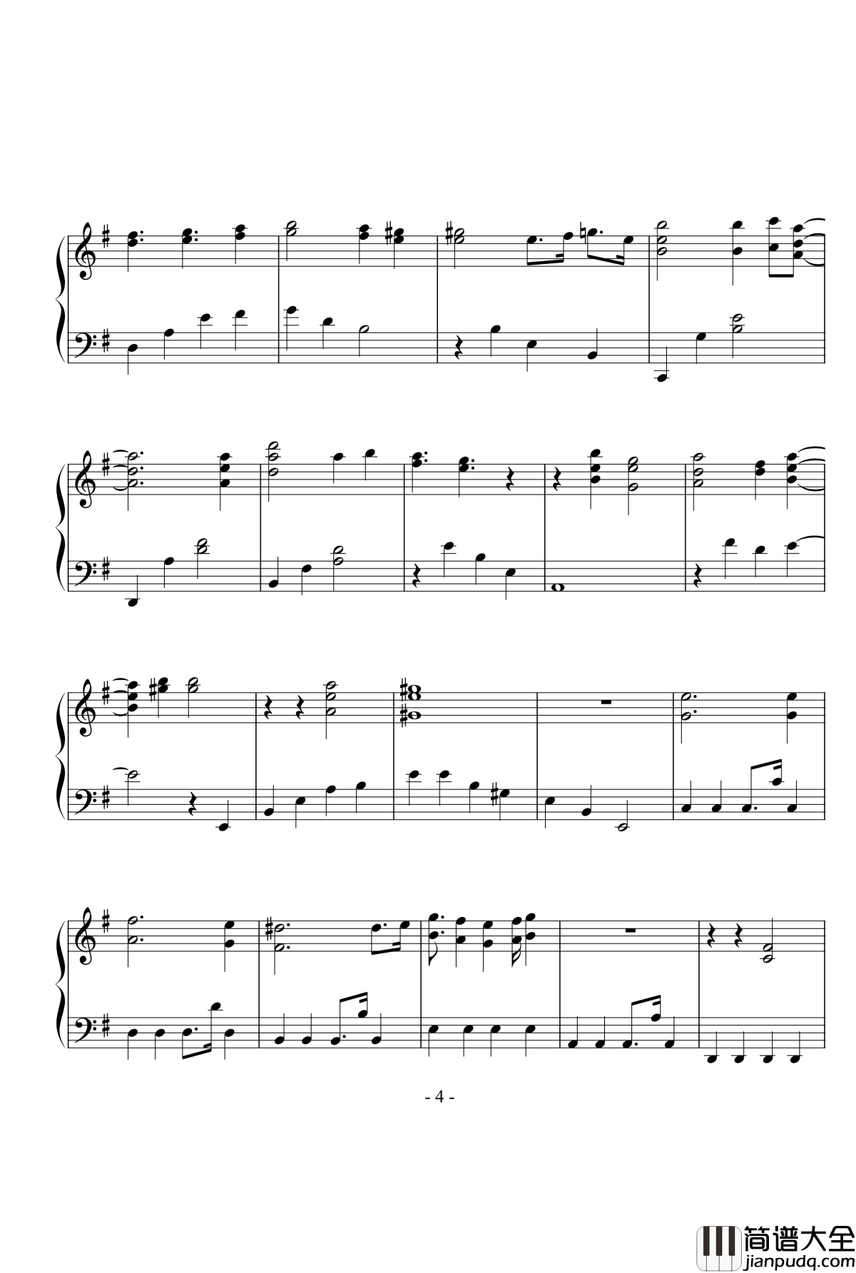 秋之回忆_when_will_the_rain_end钢琴谱_秋之回忆