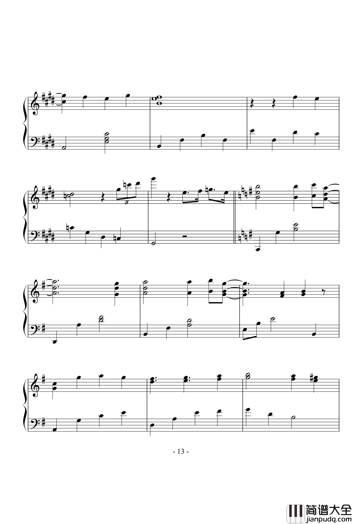 秋之回忆_when_will_the_rain_end钢琴谱_秋之回忆