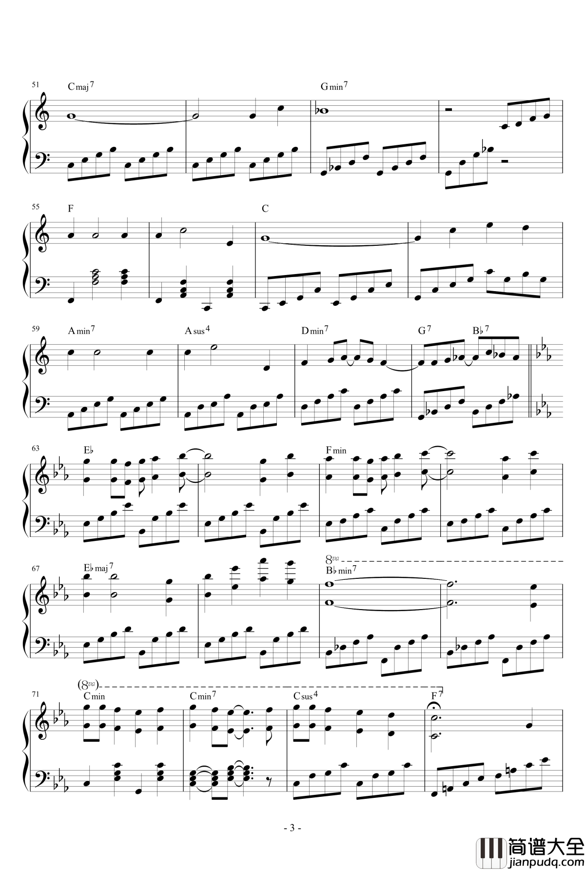 Sing钢琴谱_卡伦·卡朋特