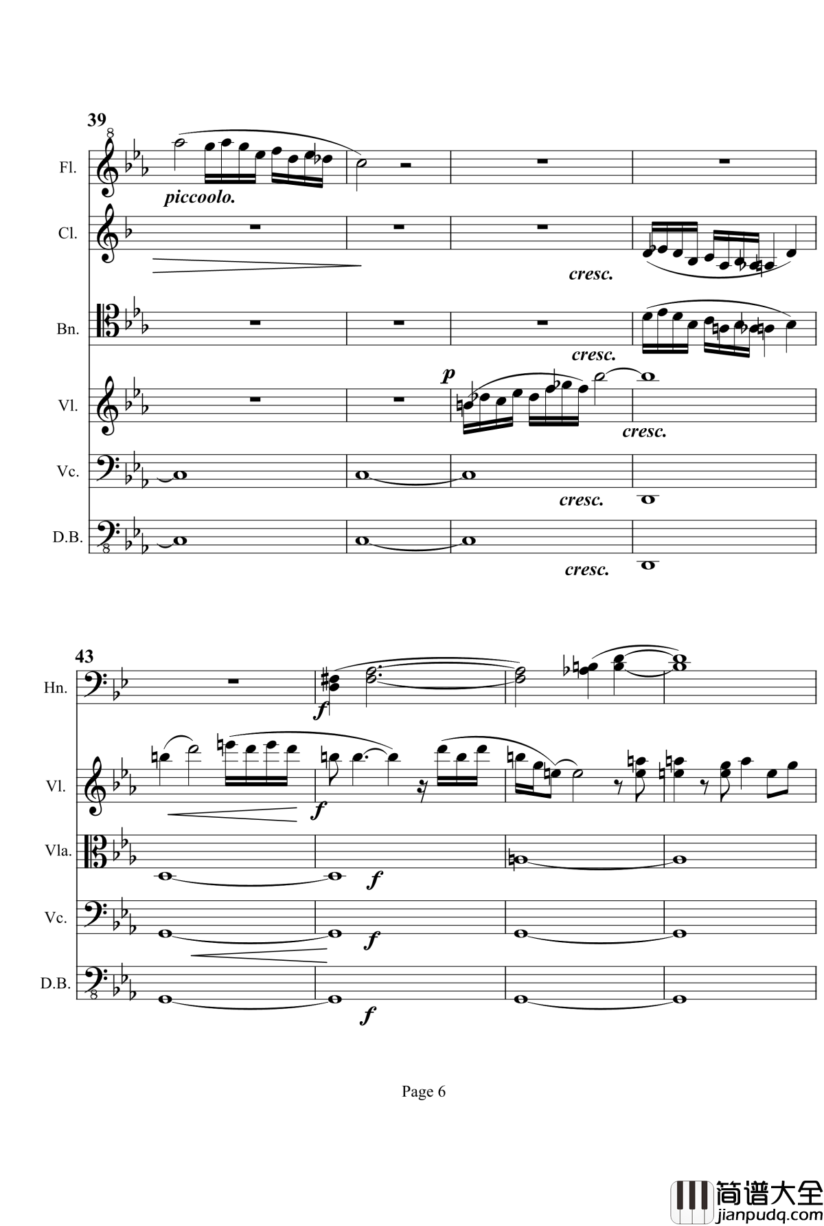 第三交响曲钢琴谱_梦幻的传说_项道荣