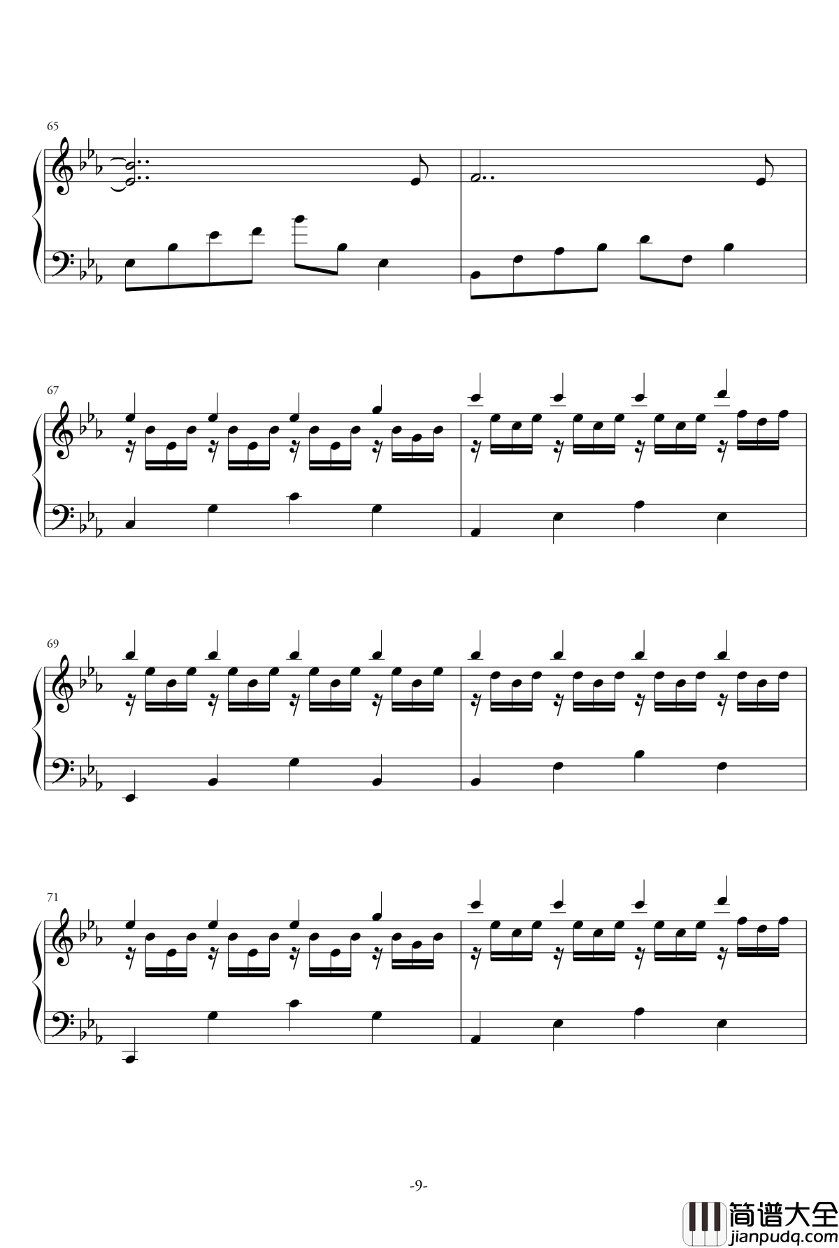 Stay_with_Me钢琴谱_孤单又灿烂的神_鬼怪