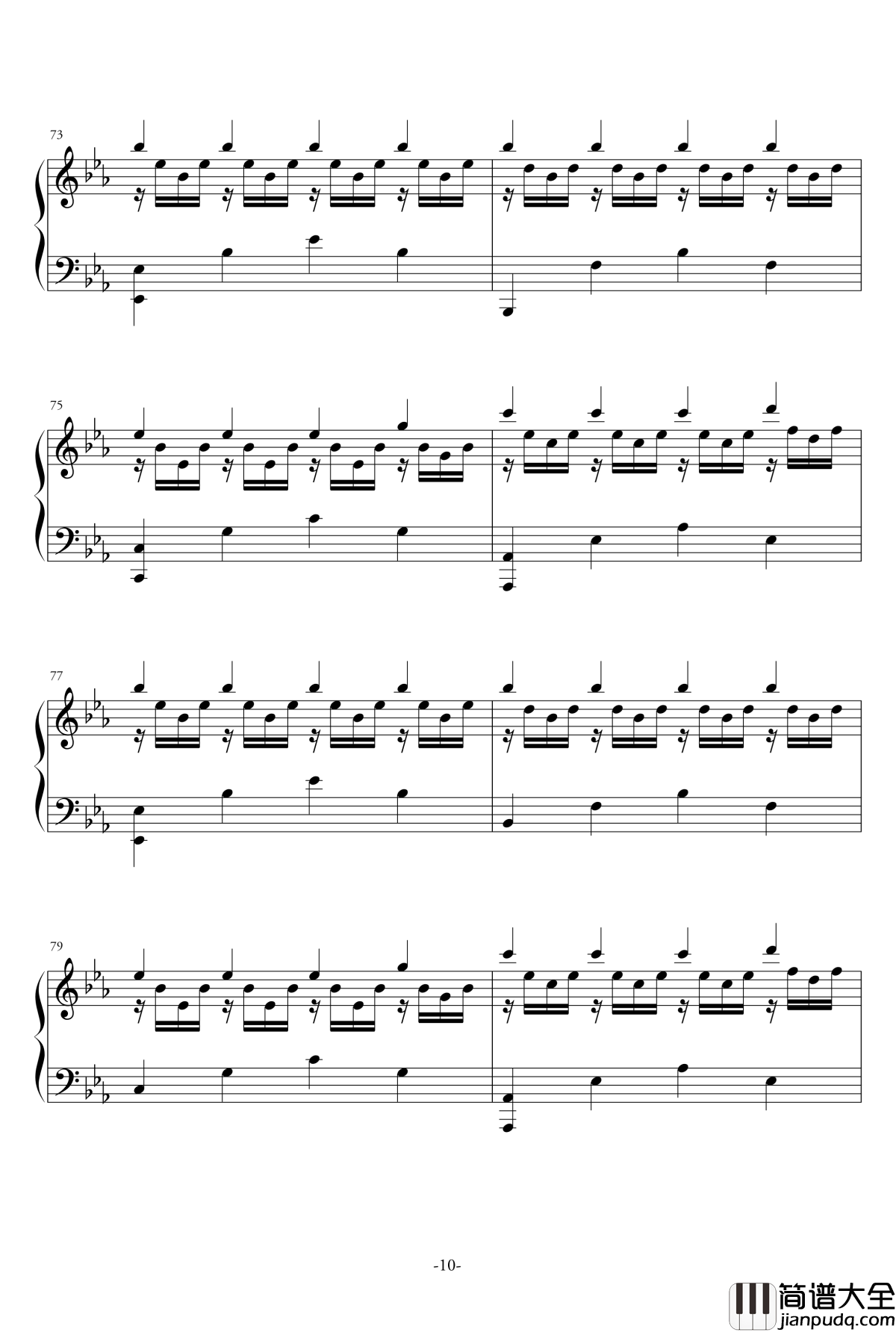 Stay_with_Me钢琴谱_孤单又灿烂的神_鬼怪