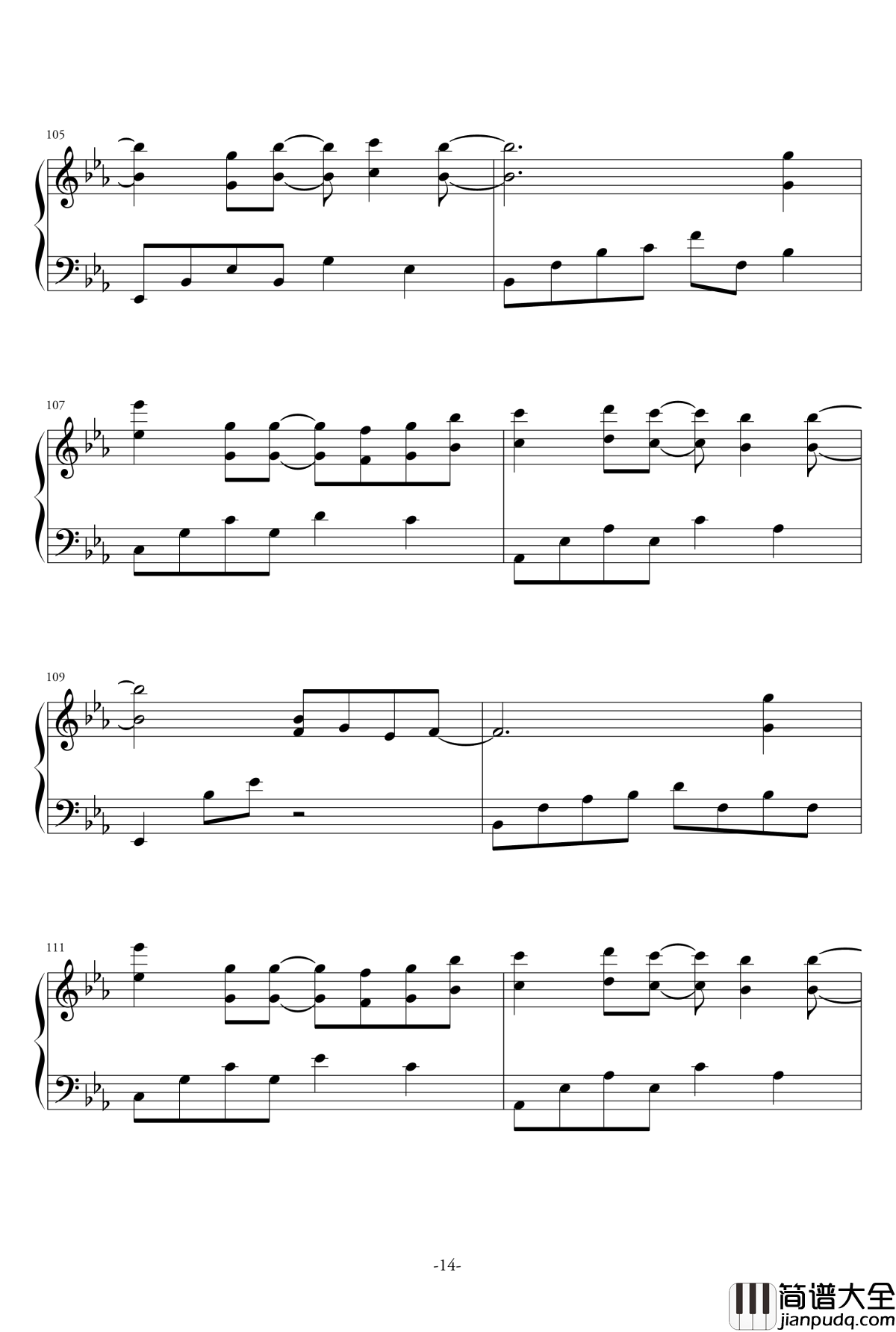 Stay_with_Me钢琴谱_孤单又灿烂的神_鬼怪