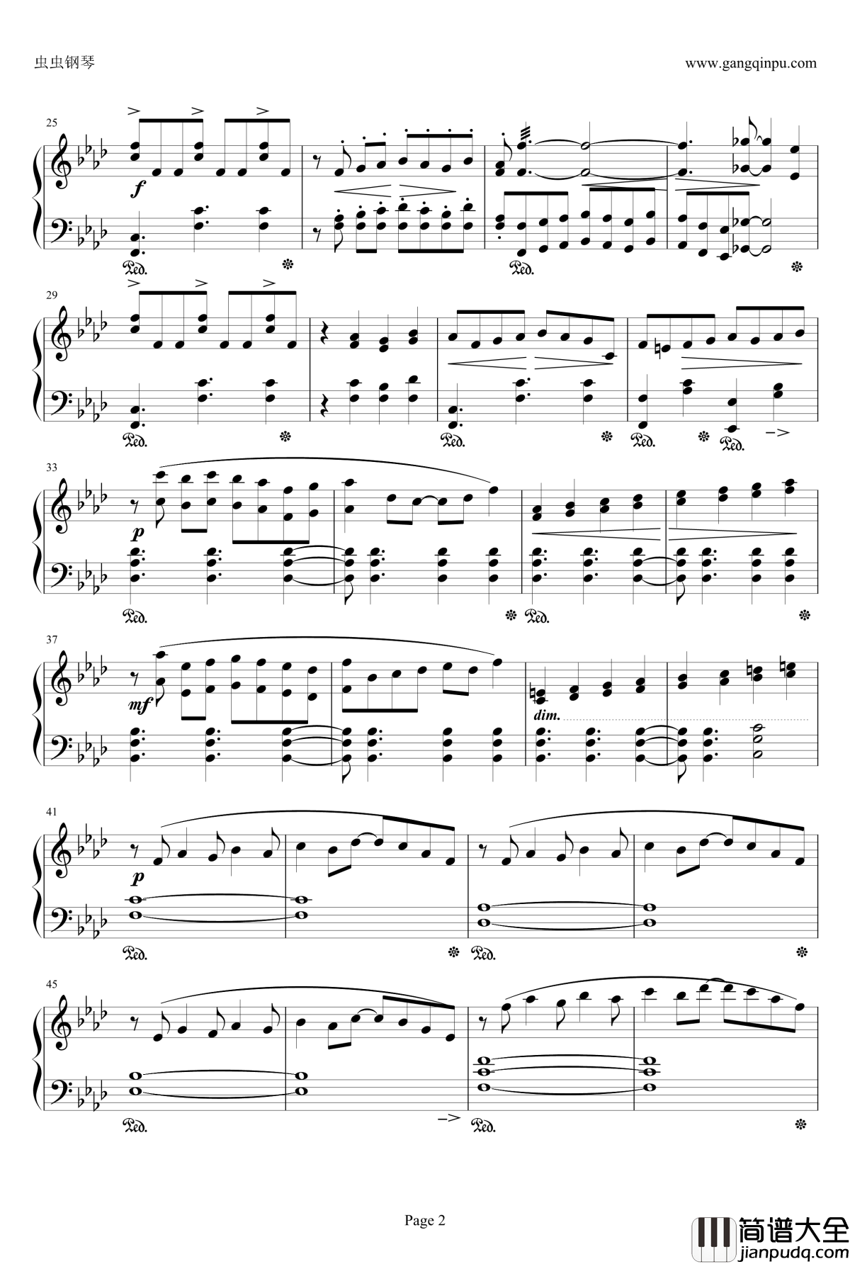 Fighting钢琴谱_闘う者達_最终幻想