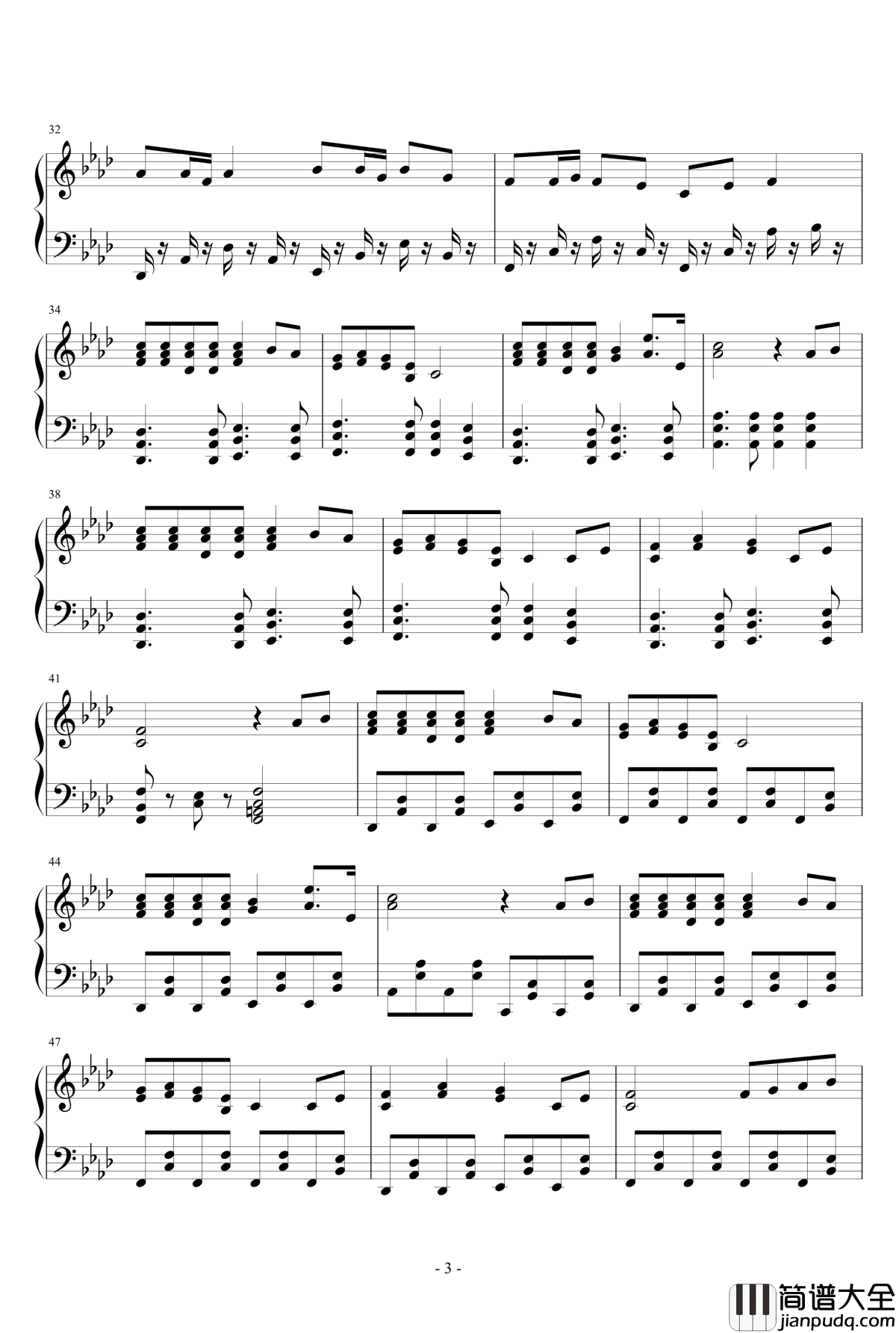 恍如梦境钢琴谱简易版_羽翼的祈愿