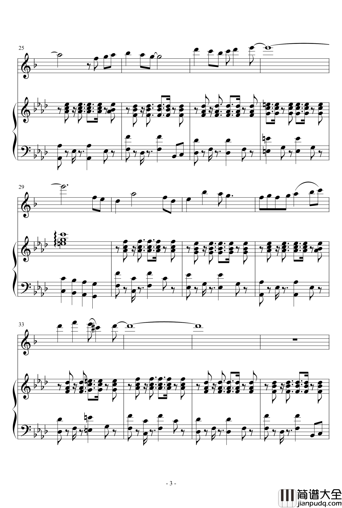 名侦探柯南背景音乐钢琴谱_萨克斯伴奏谱_名侦探柯南