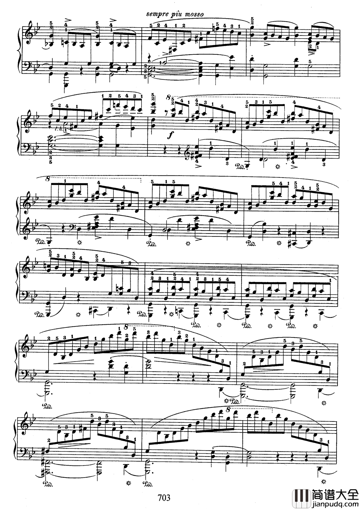 g小调叙事曲钢琴谱_带指法版_肖邦