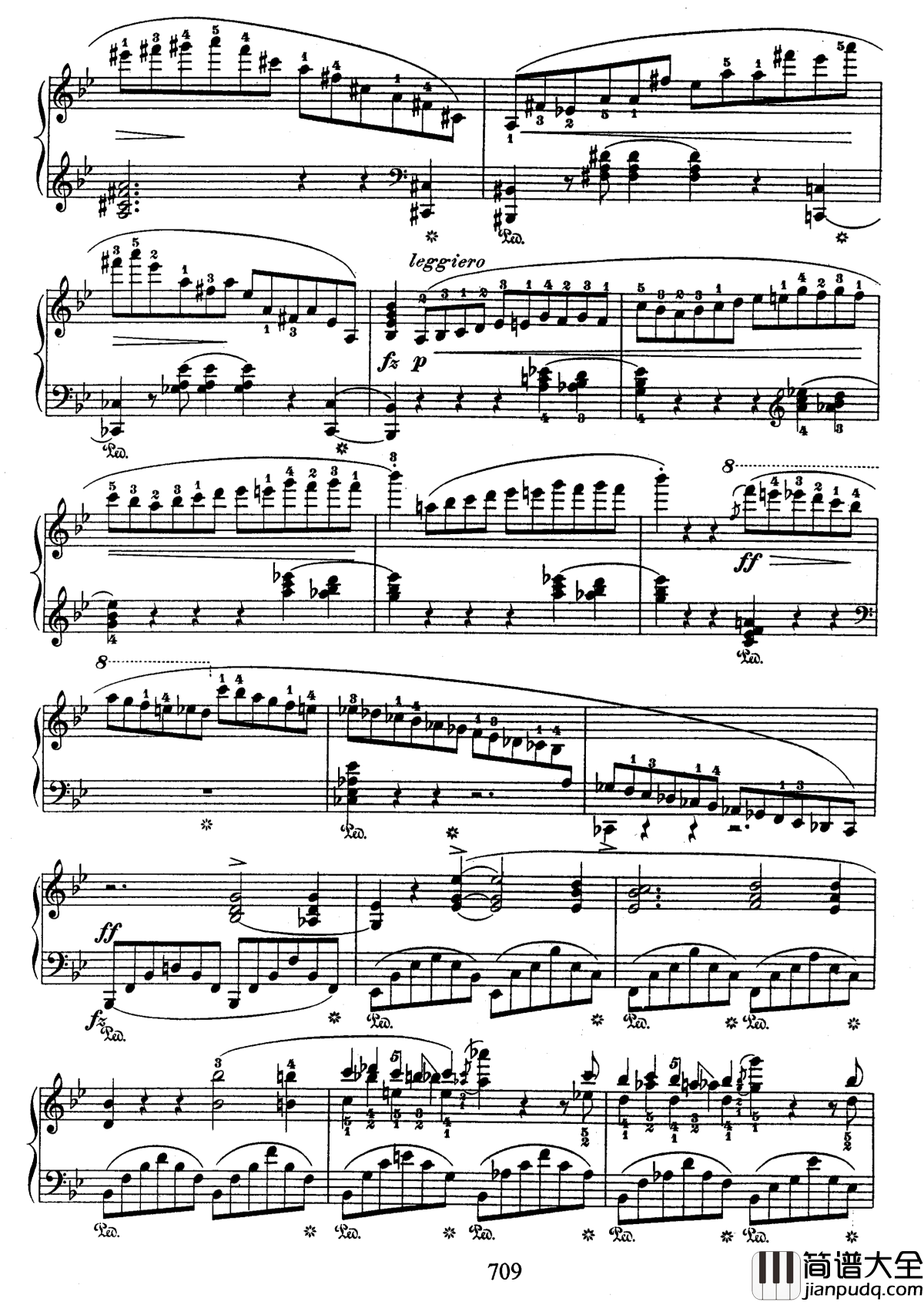 g小调叙事曲钢琴谱_带指法版_肖邦