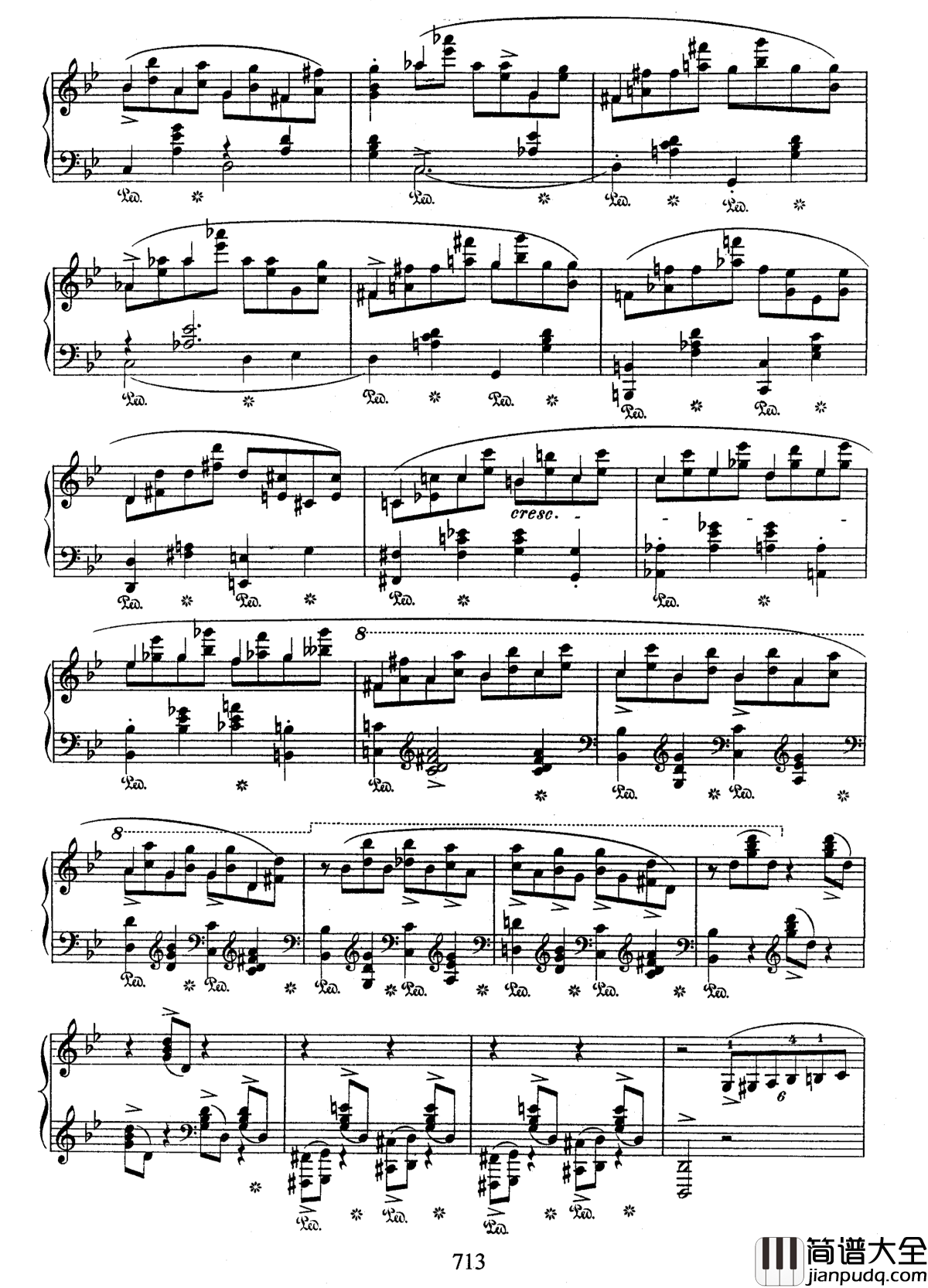 g小调叙事曲钢琴谱_带指法版_肖邦