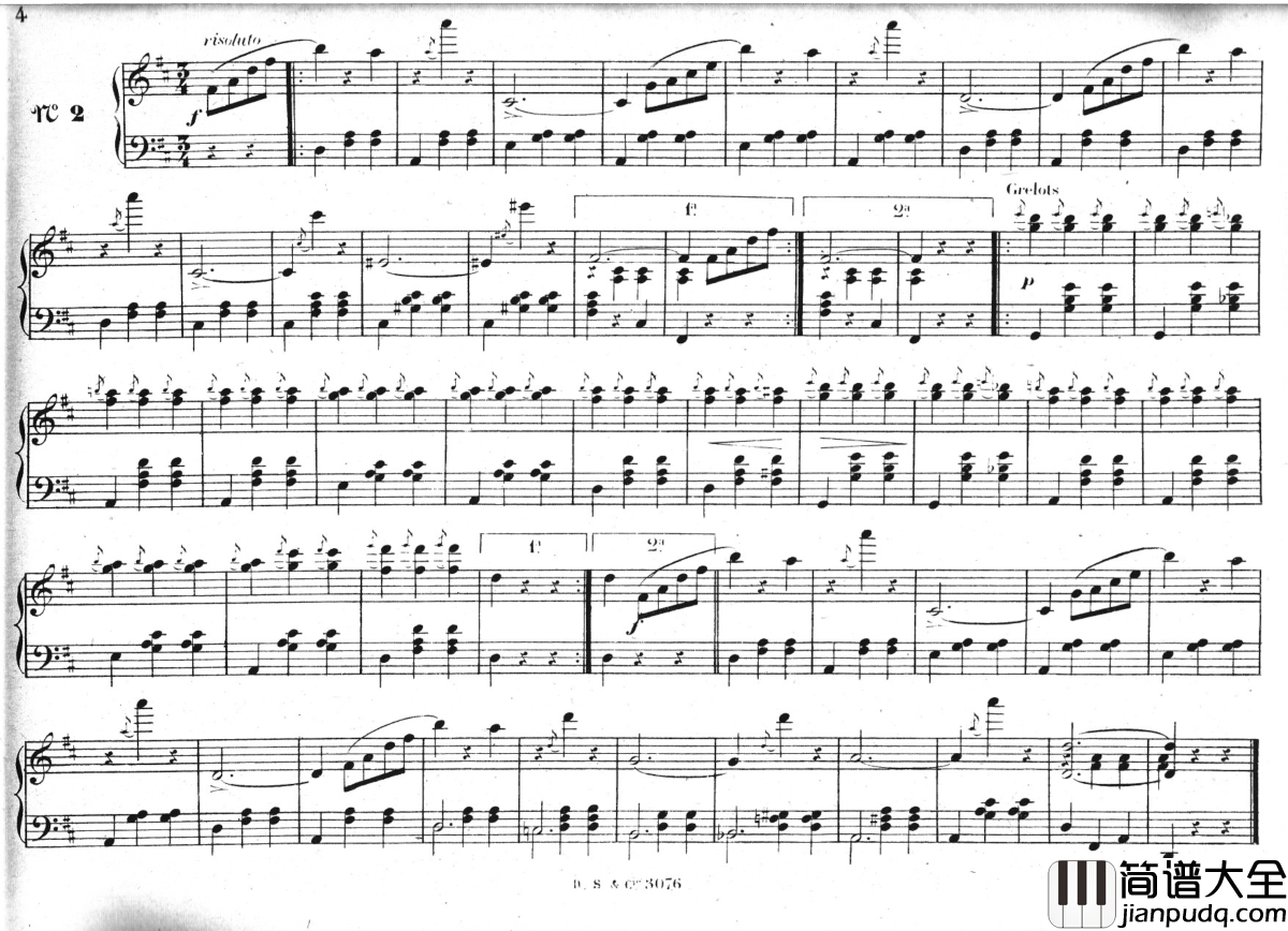 溜冰圆舞曲_Op.183钢琴谱_瓦尔德退费尔_Emil_Waldteufel