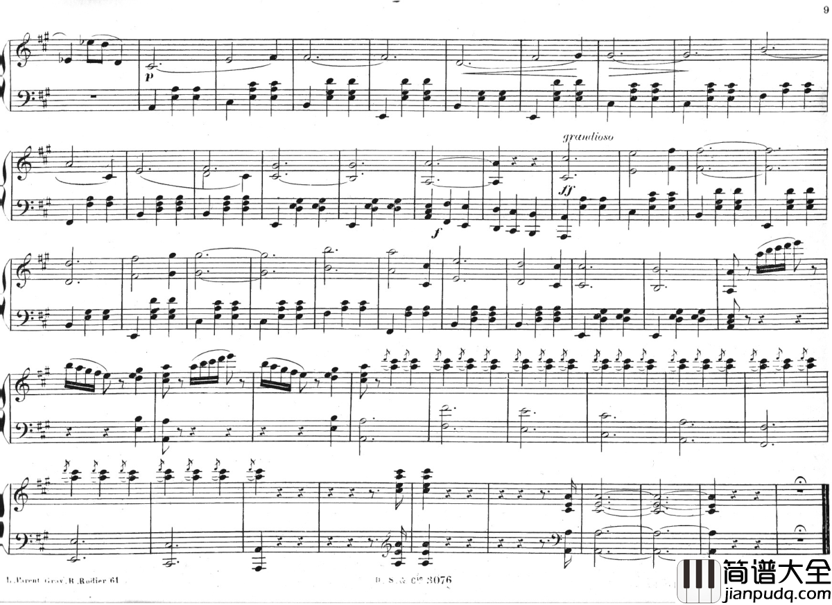 溜冰圆舞曲_Op.183钢琴谱_瓦尔德退费尔_Emil_Waldteufel