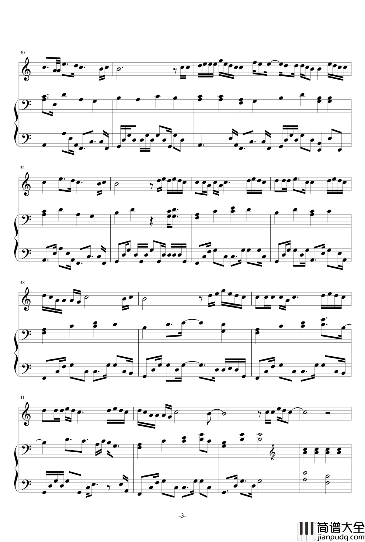 Let_Her_Go钢琴谱_钢琴伴奏版_Passenger