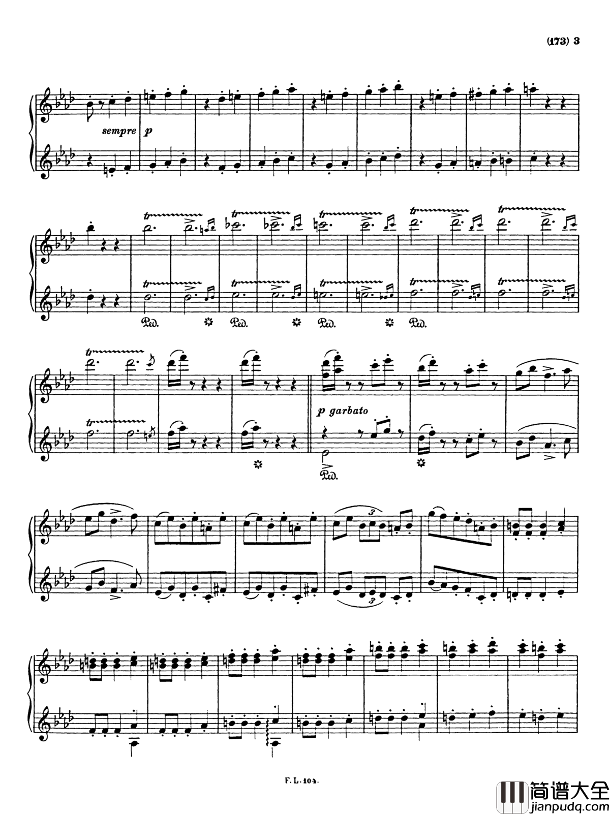 被遗忘的圆舞曲第二首钢琴谱_李斯特