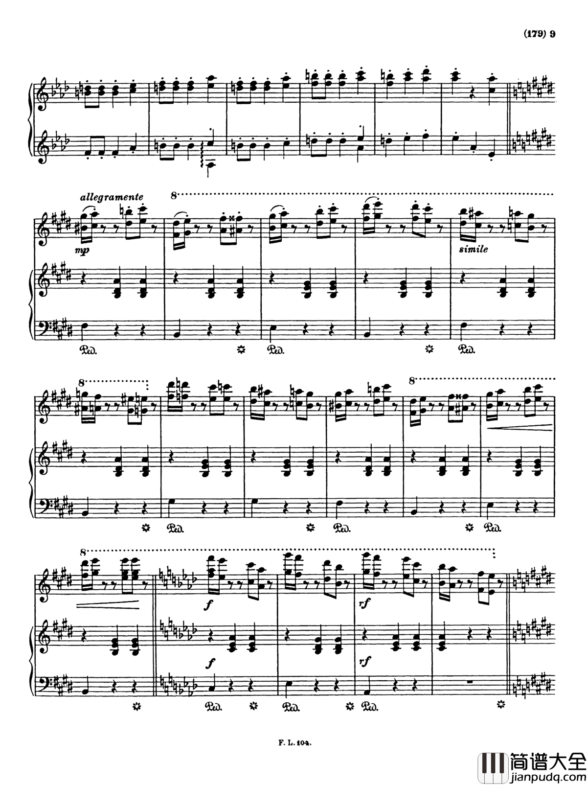 被遗忘的圆舞曲第二首钢琴谱_李斯特