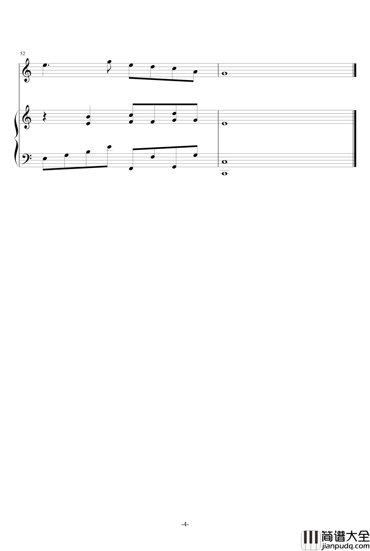 Now_the_Rain_Is_Falling钢琴谱_Little_Birdy