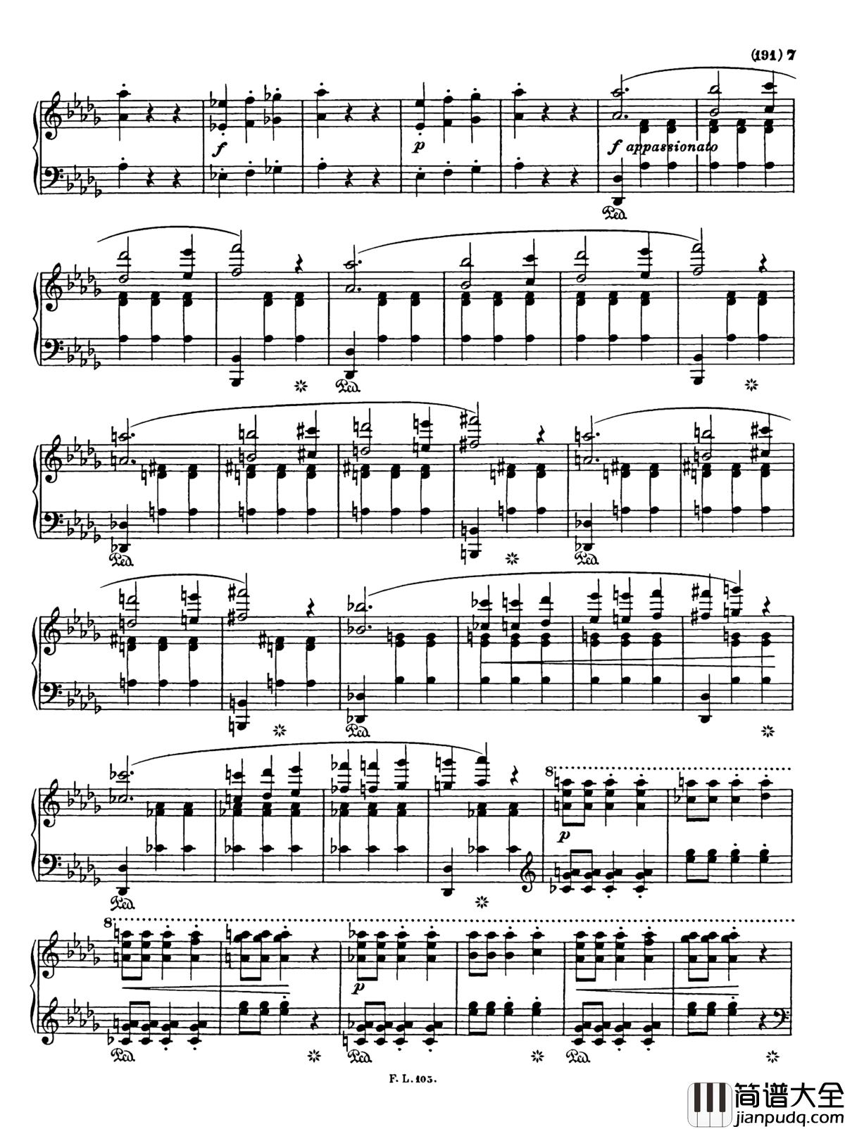 被遗忘的圆舞曲第三首钢琴谱_李斯特