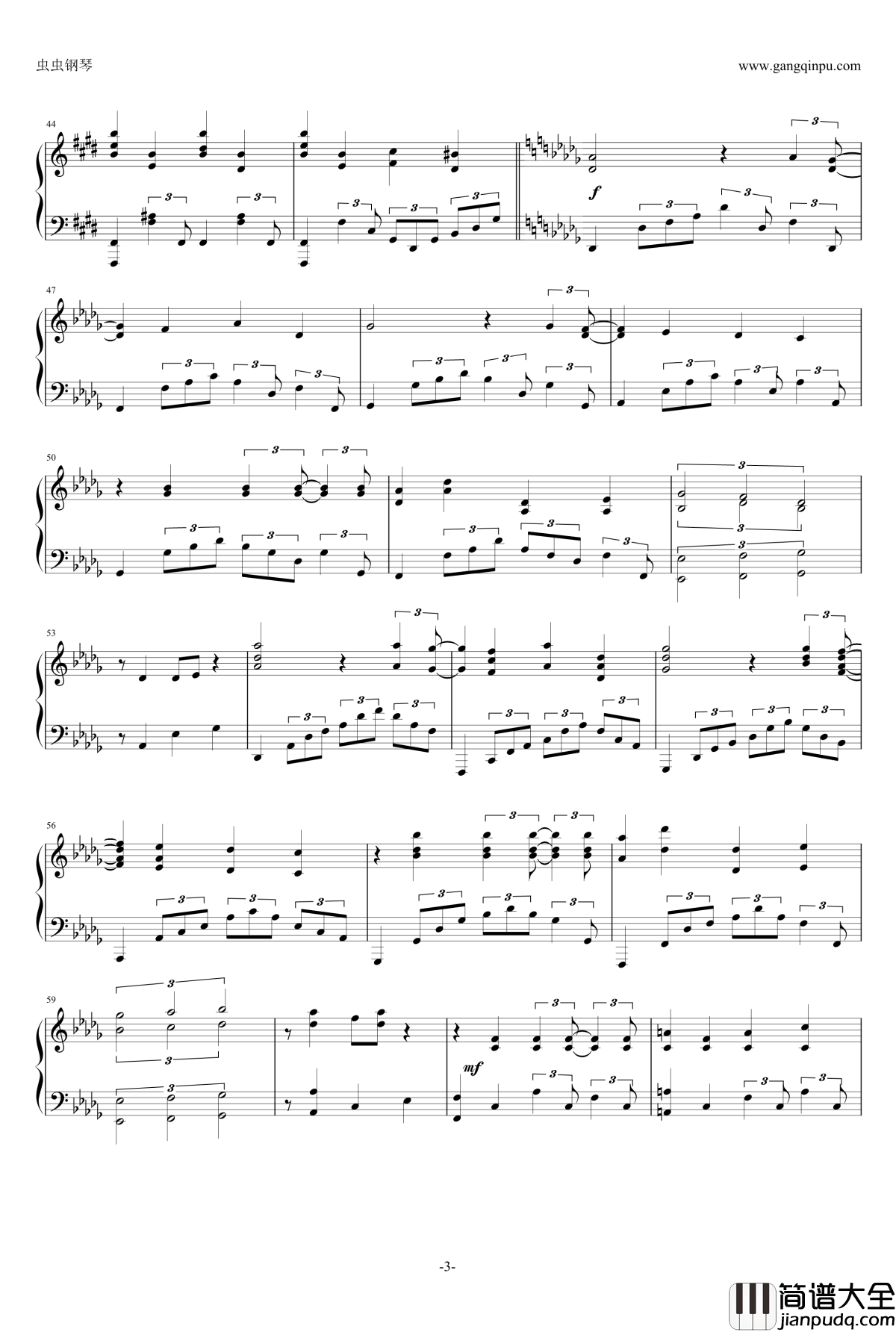 ED_イシュカン·コミュニケーション钢琴谱_小林家的妹抖龙