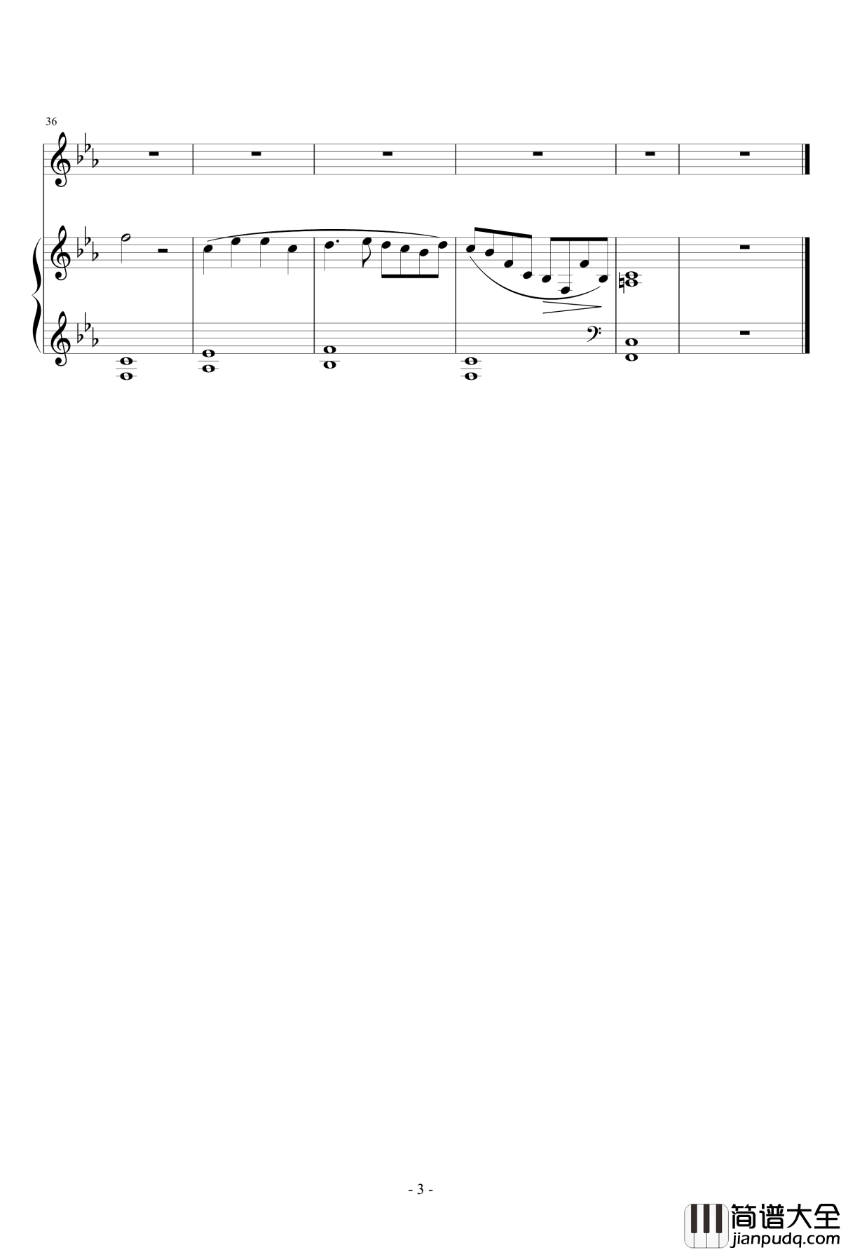 Piano钢琴谱_Trasond_世界名曲