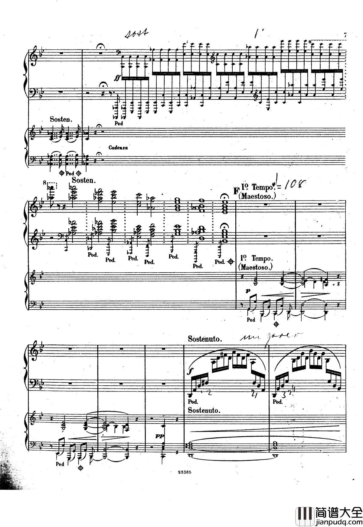 g小调钢琴协奏曲__Op.15钢琴谱_斯甘巴蒂