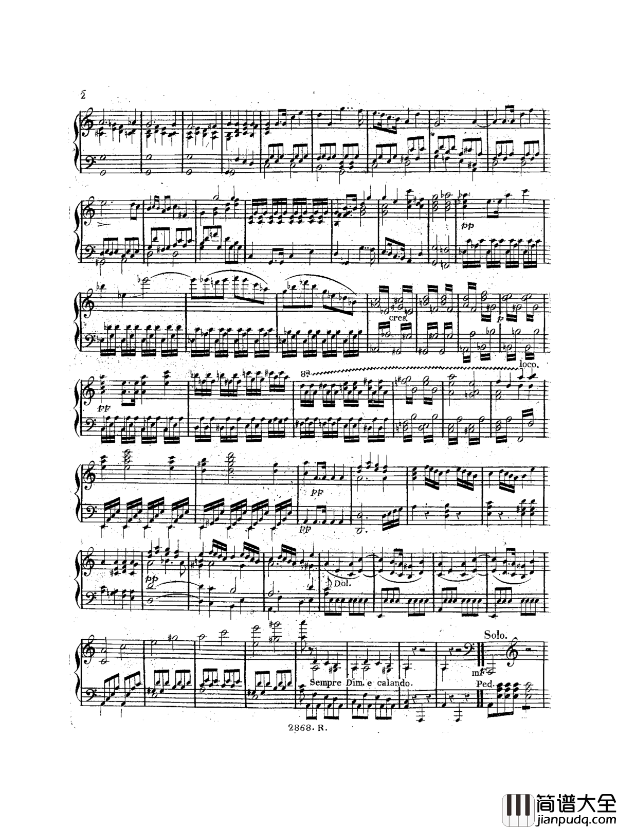 a小调钢琴协奏曲__Op.214钢琴谱_车尔尼_Czerny