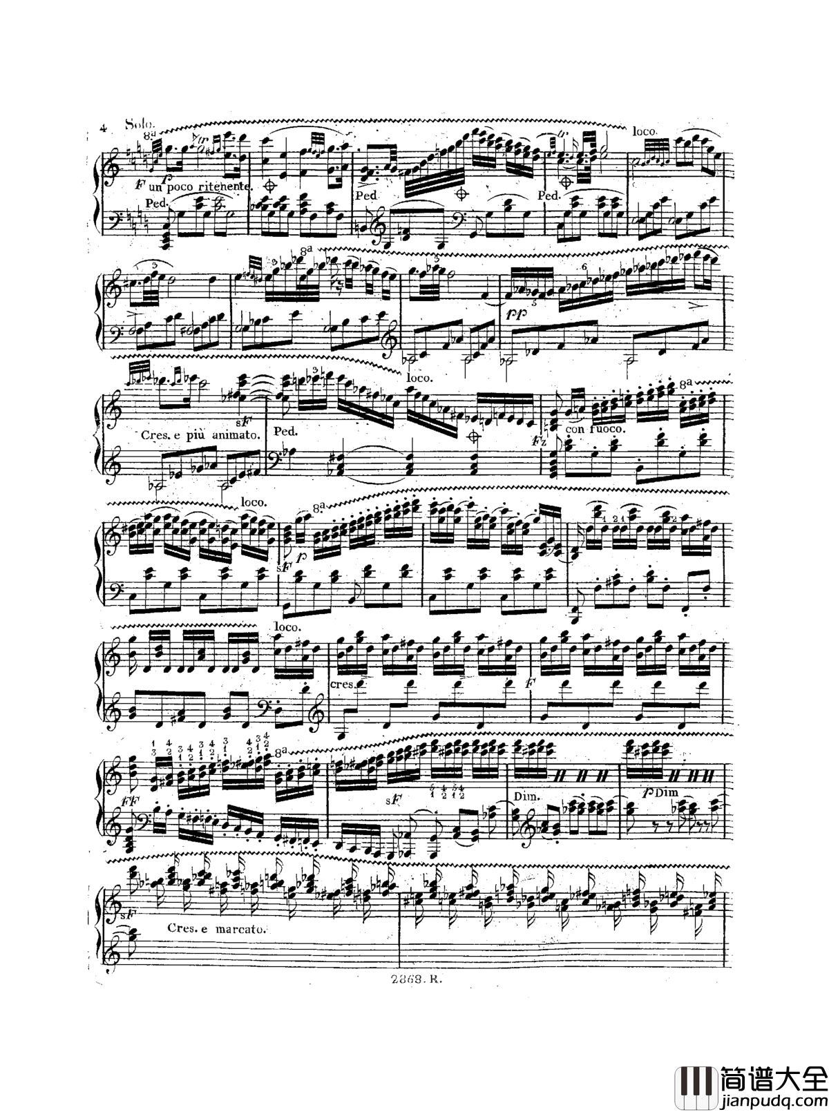 a小调钢琴协奏曲__Op.214钢琴谱_车尔尼_Czerny