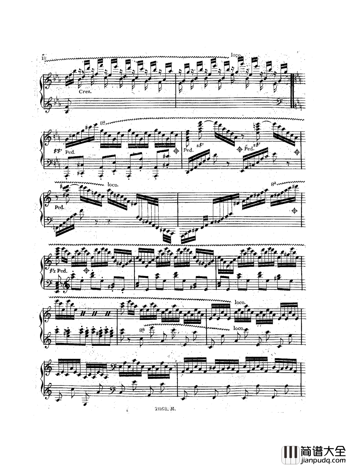 a小调钢琴协奏曲__Op.214钢琴谱_车尔尼_Czerny