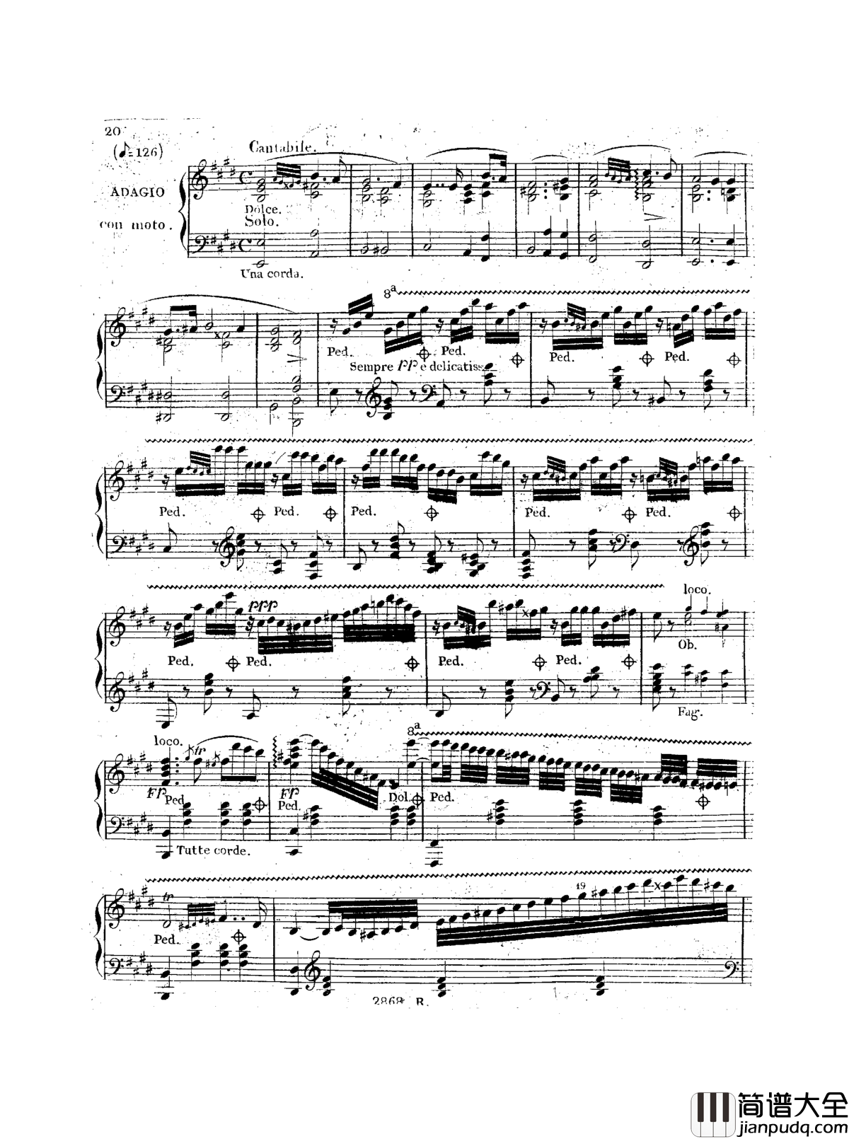 a小调钢琴协奏曲__Op.214钢琴谱_车尔尼_Czerny