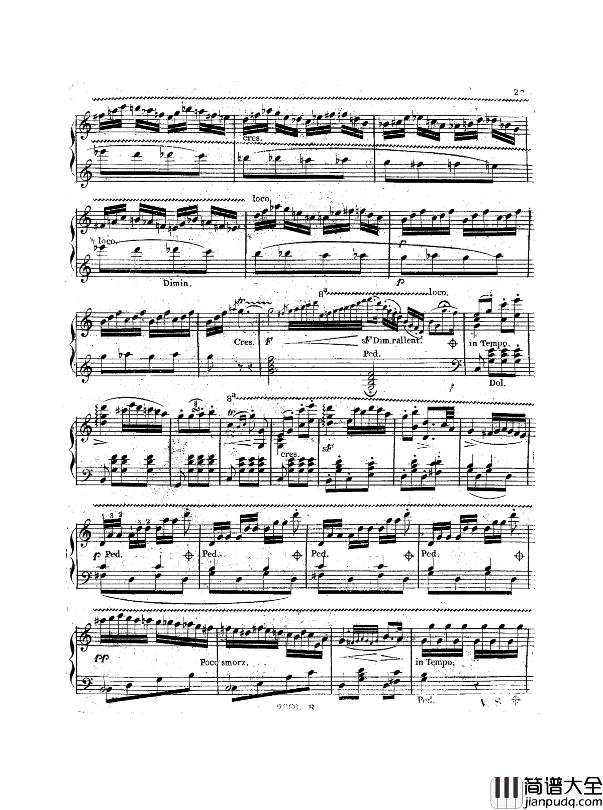 a小调钢琴协奏曲__Op.214钢琴谱_车尔尼_Czerny