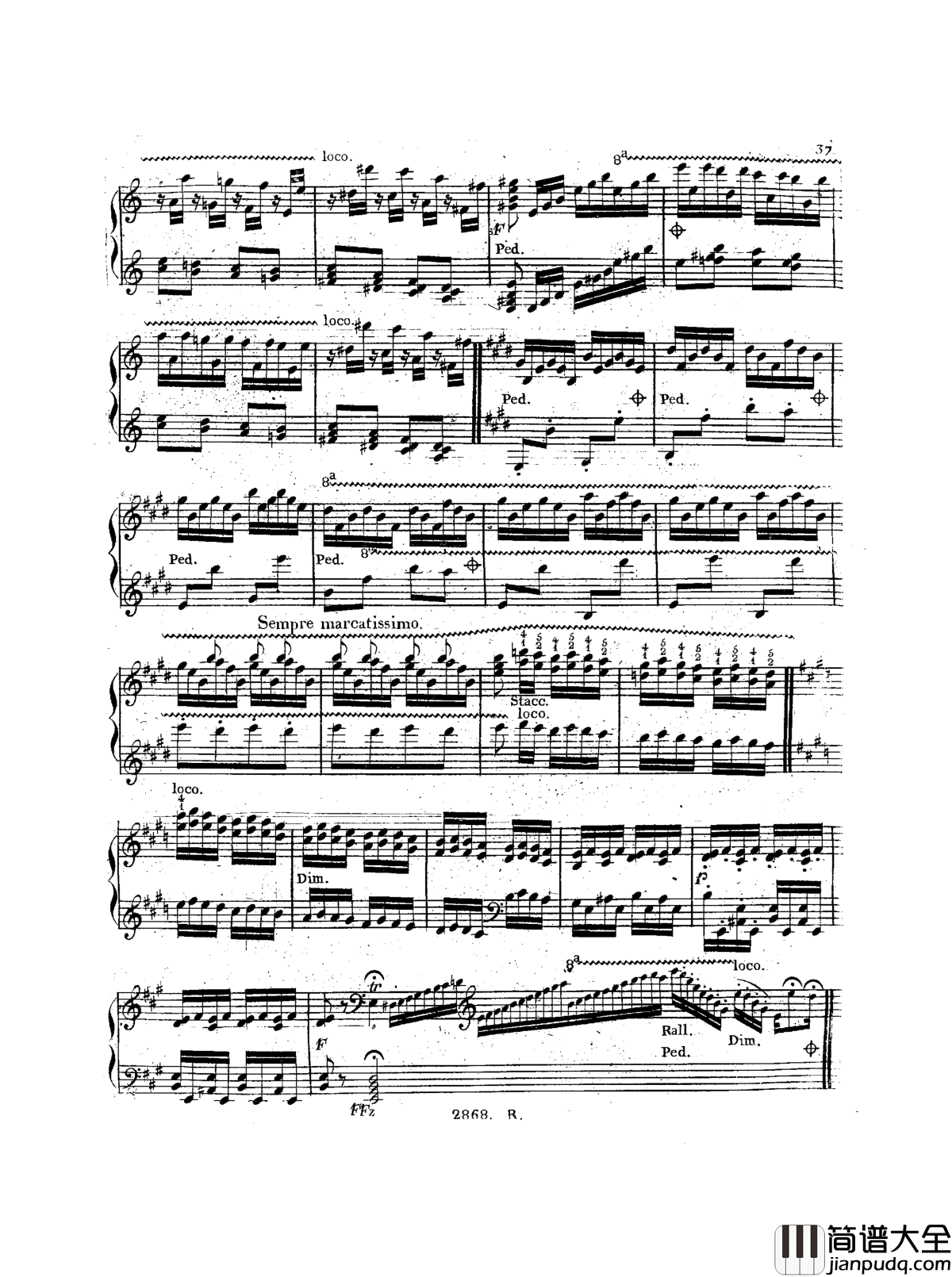 a小调钢琴协奏曲__Op.214钢琴谱_车尔尼_Czerny