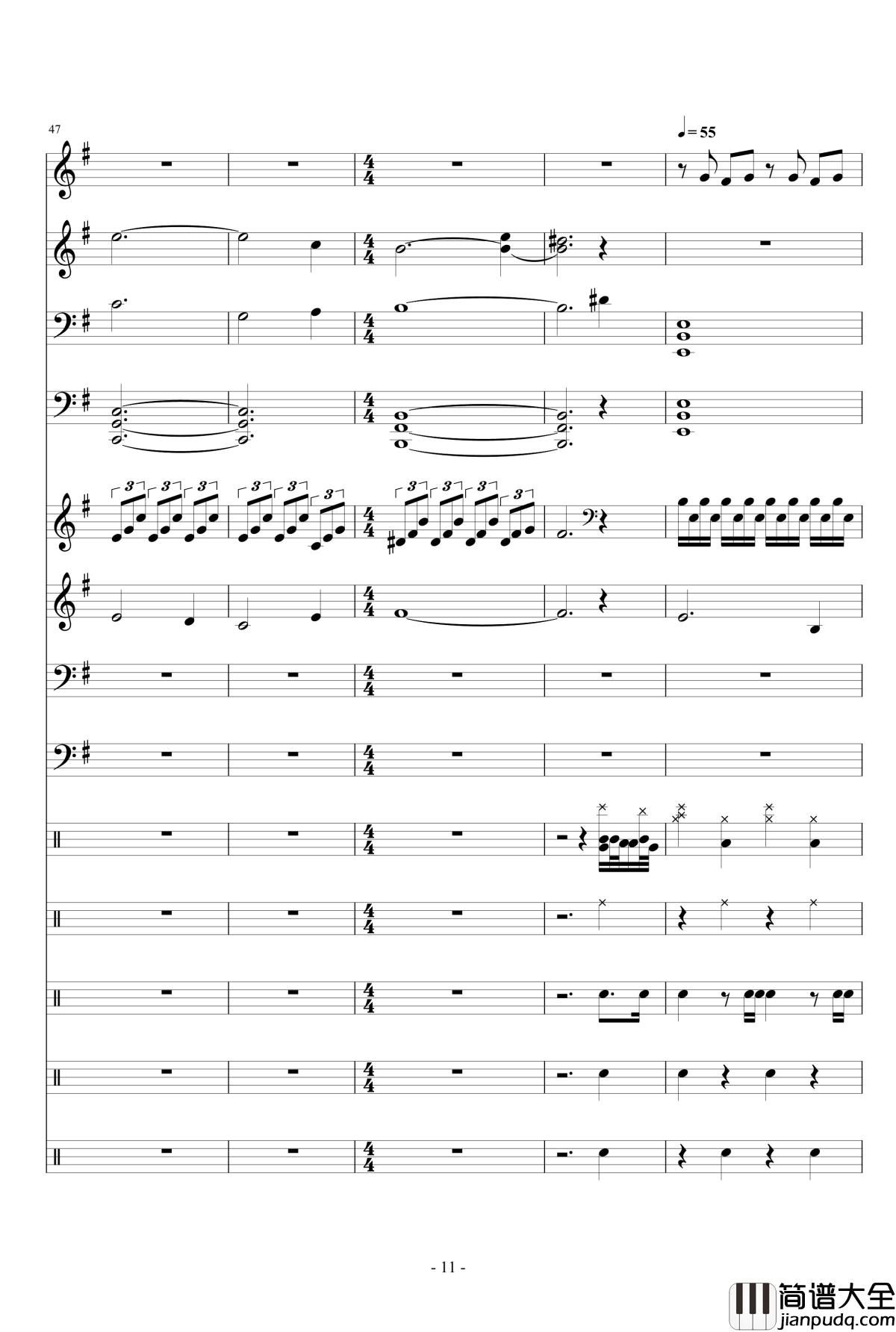 Instrument_latitude钢琴谱_Dollman