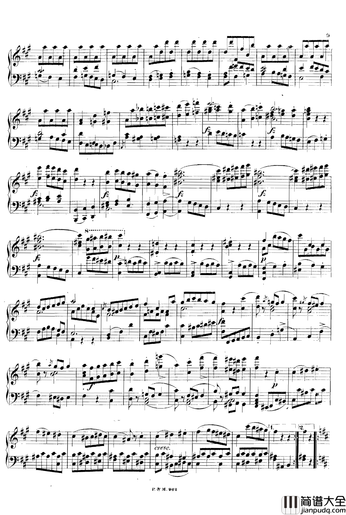 _f小调幻想曲__D.940钢琴谱_舒伯特