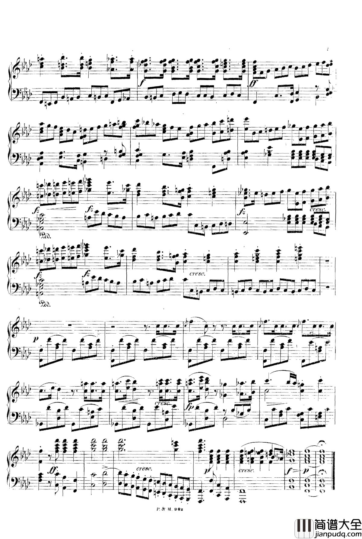 _f小调幻想曲__D.940钢琴谱_舒伯特