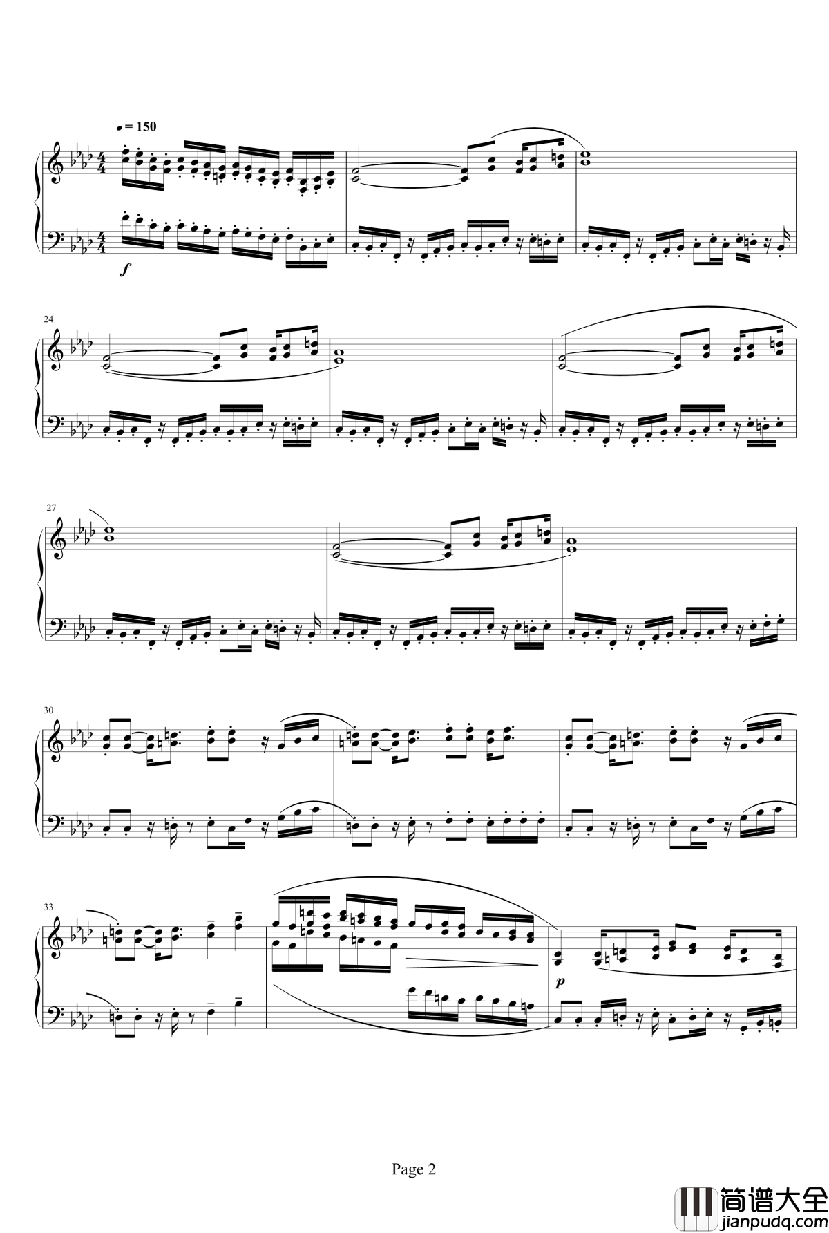 魂斗罗钢琴谱_重制_魂斗罗