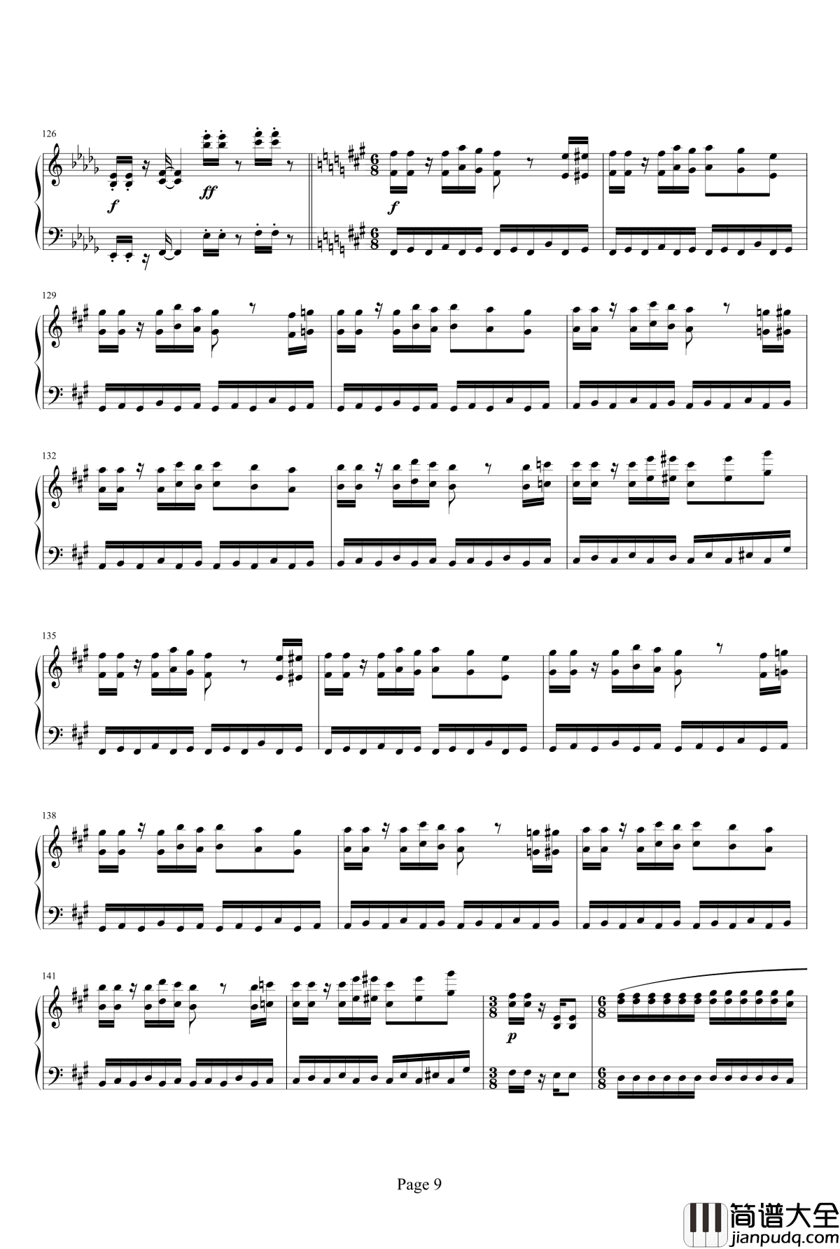 魂斗罗钢琴谱_重制_魂斗罗