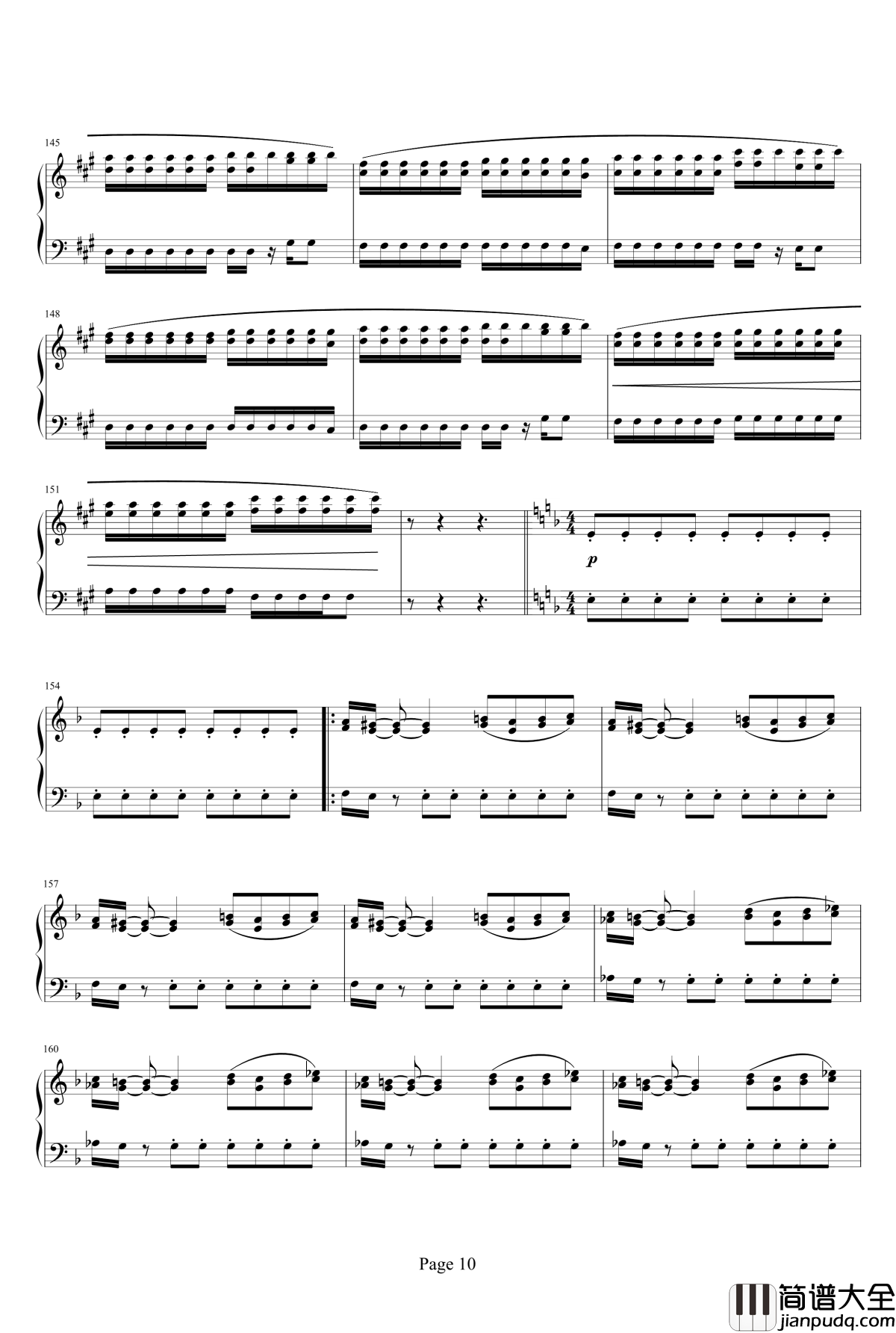 魂斗罗钢琴谱_重制_魂斗罗