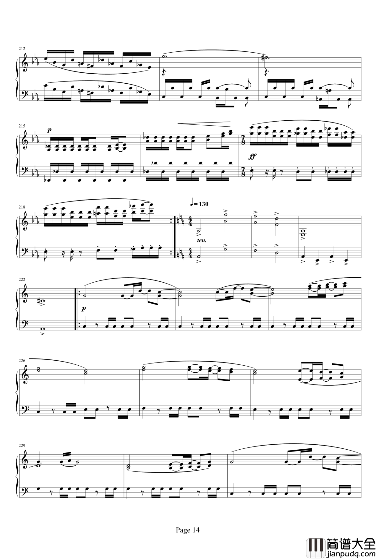 魂斗罗钢琴谱_重制_魂斗罗