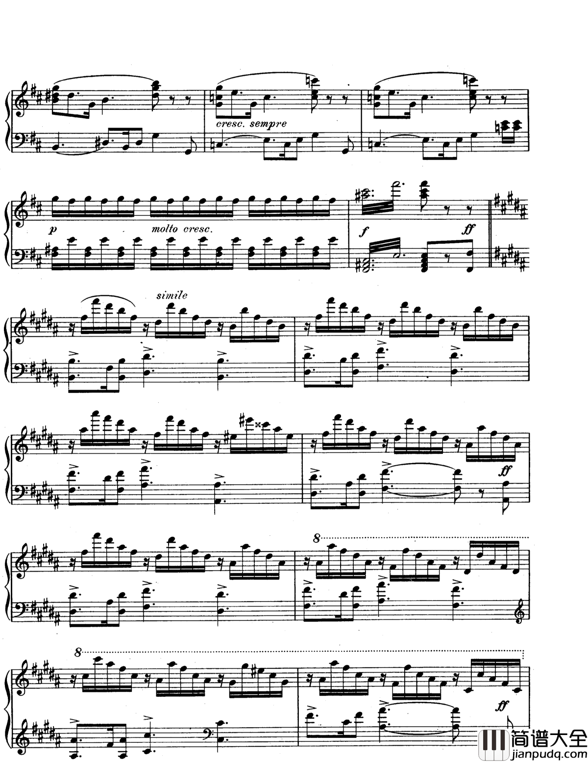 女武神的骑行钢琴谱_瓦格纳