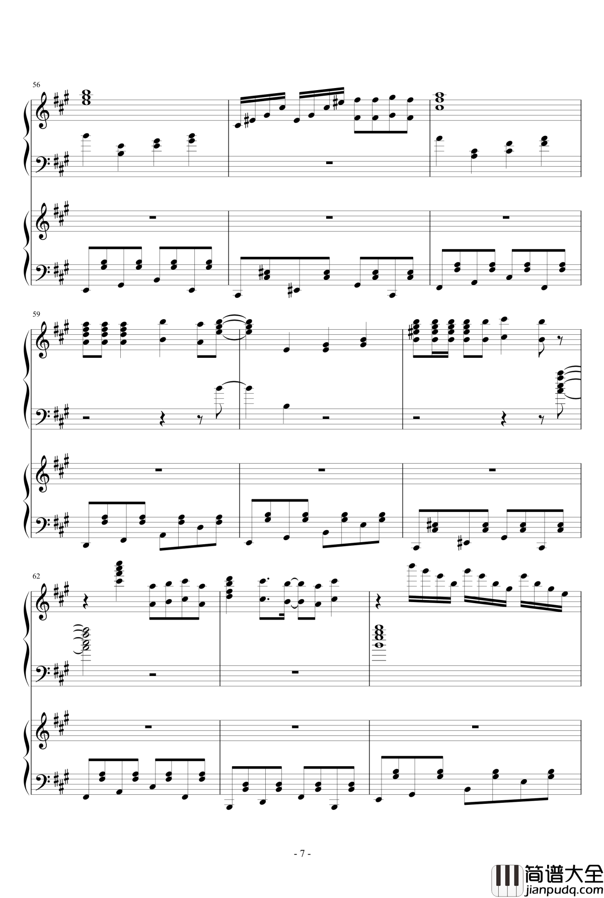 禁绝边境线钢琴谱_超时空要塞OST__完整版