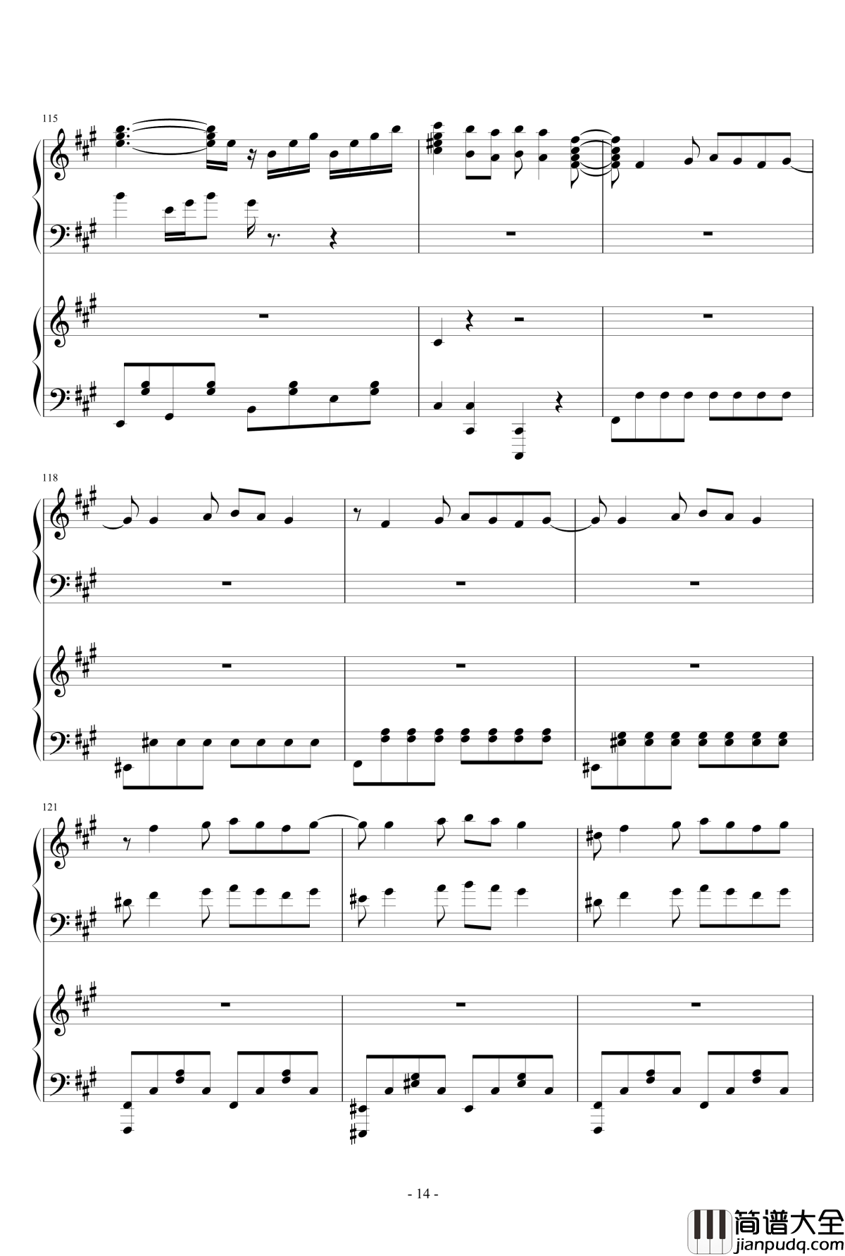 禁绝边境线钢琴谱_超时空要塞OST__完整版