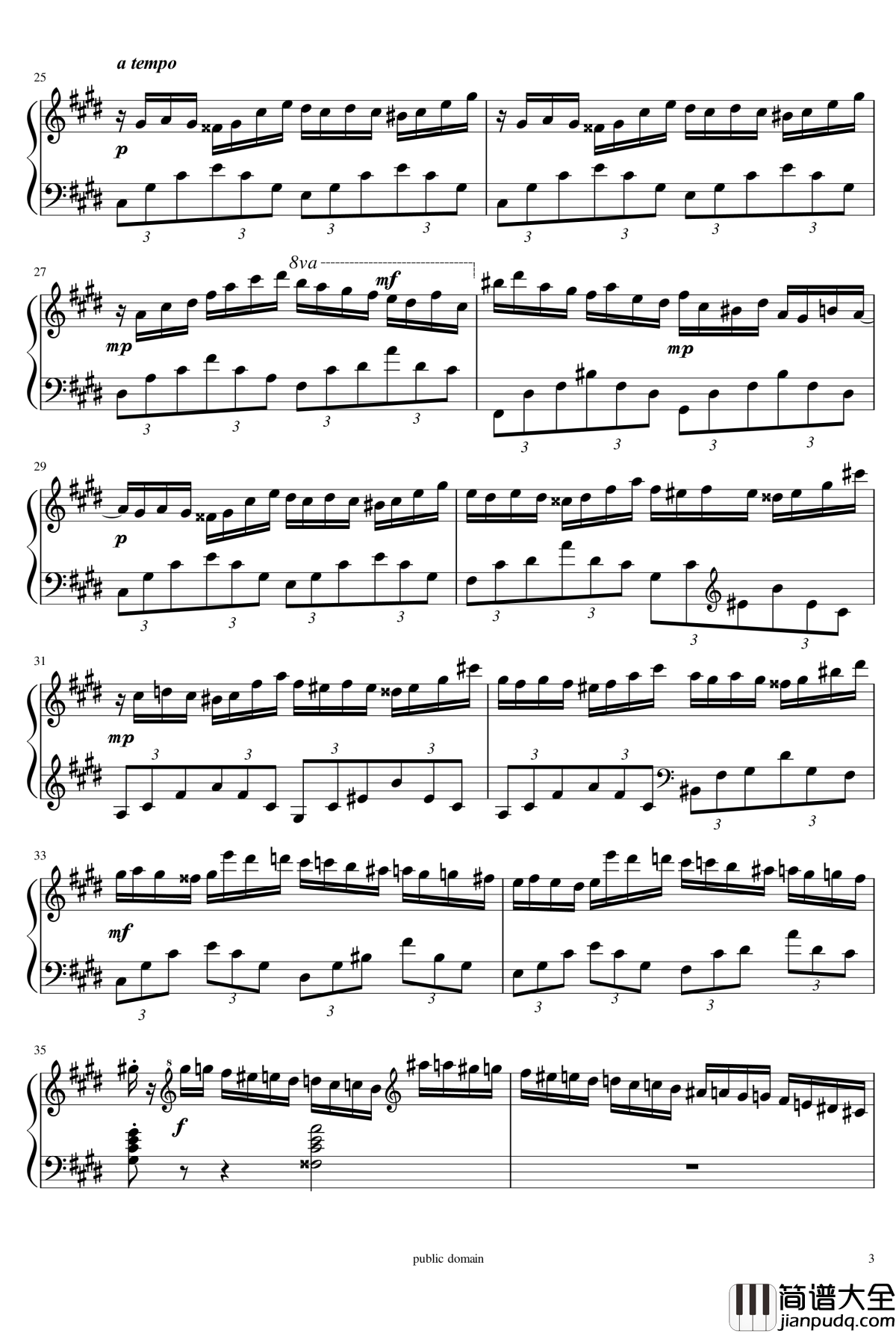 Fantaisie_Impromptu_Op.66_肖邦钢琴谱_chopin