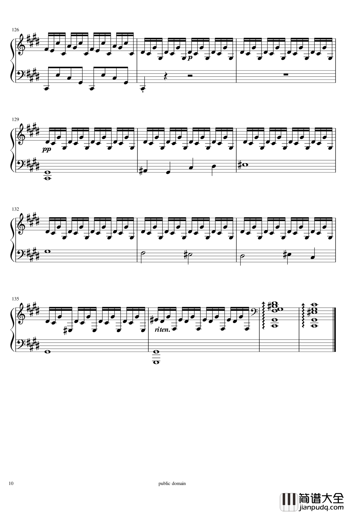 Fantaisie_Impromptu_Op.66_肖邦钢琴谱_chopin