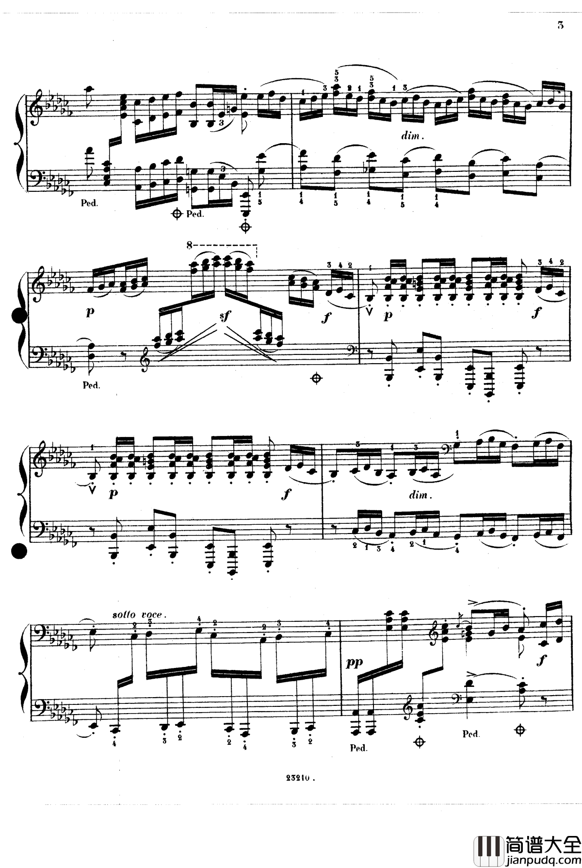 加沃特舞曲Op.14钢琴谱_斯甘巴蒂