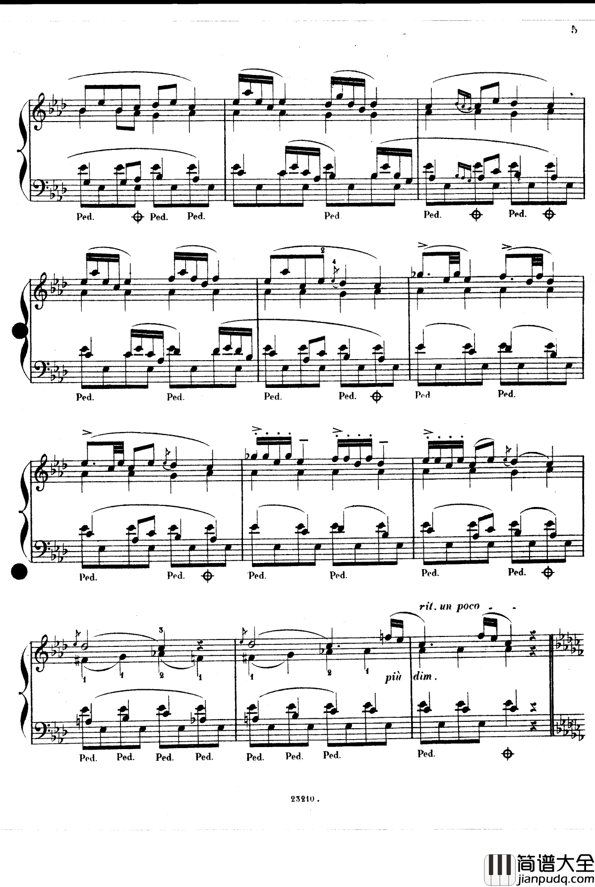 加沃特舞曲Op.14钢琴谱_斯甘巴蒂