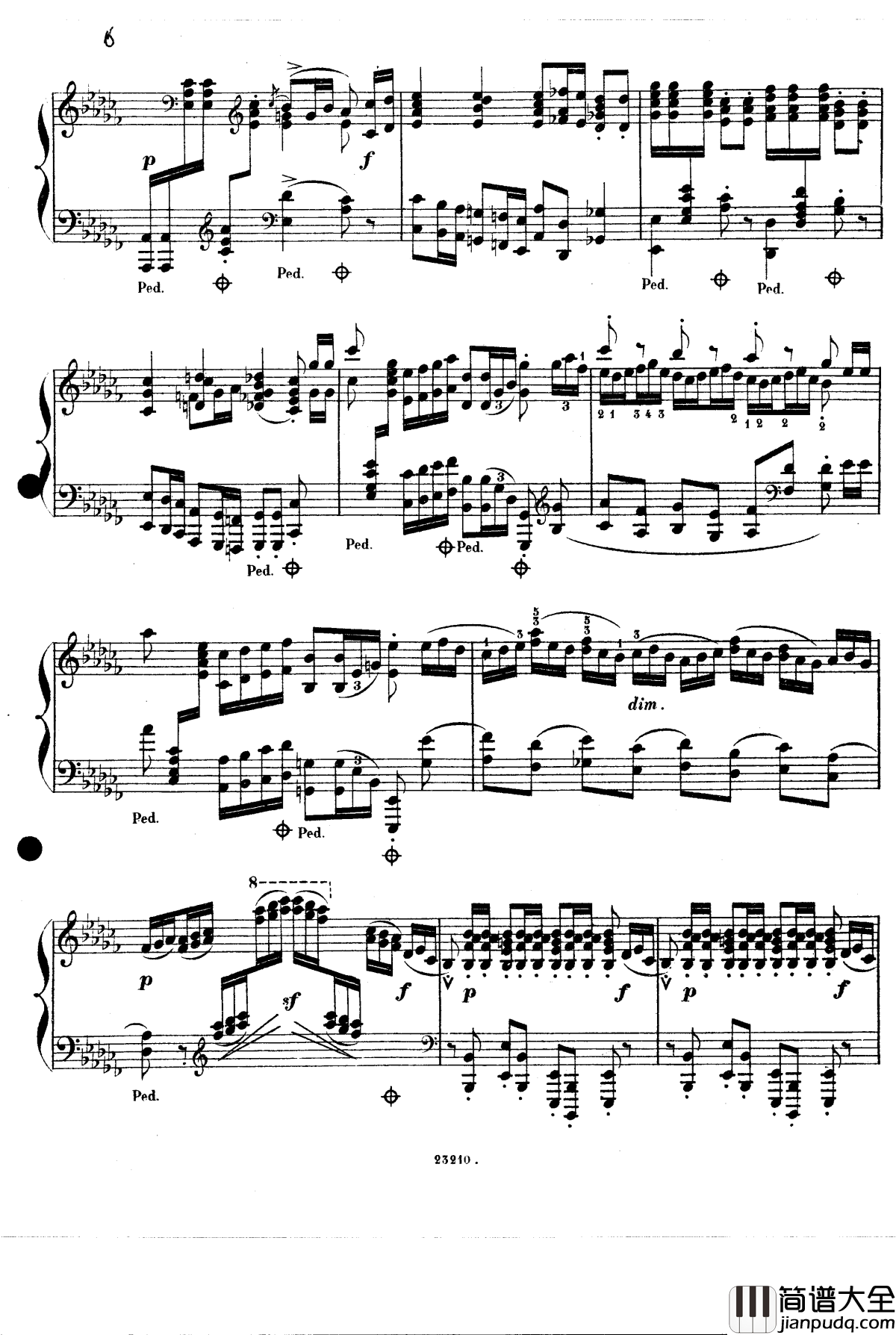 加沃特舞曲Op.14钢琴谱_斯甘巴蒂