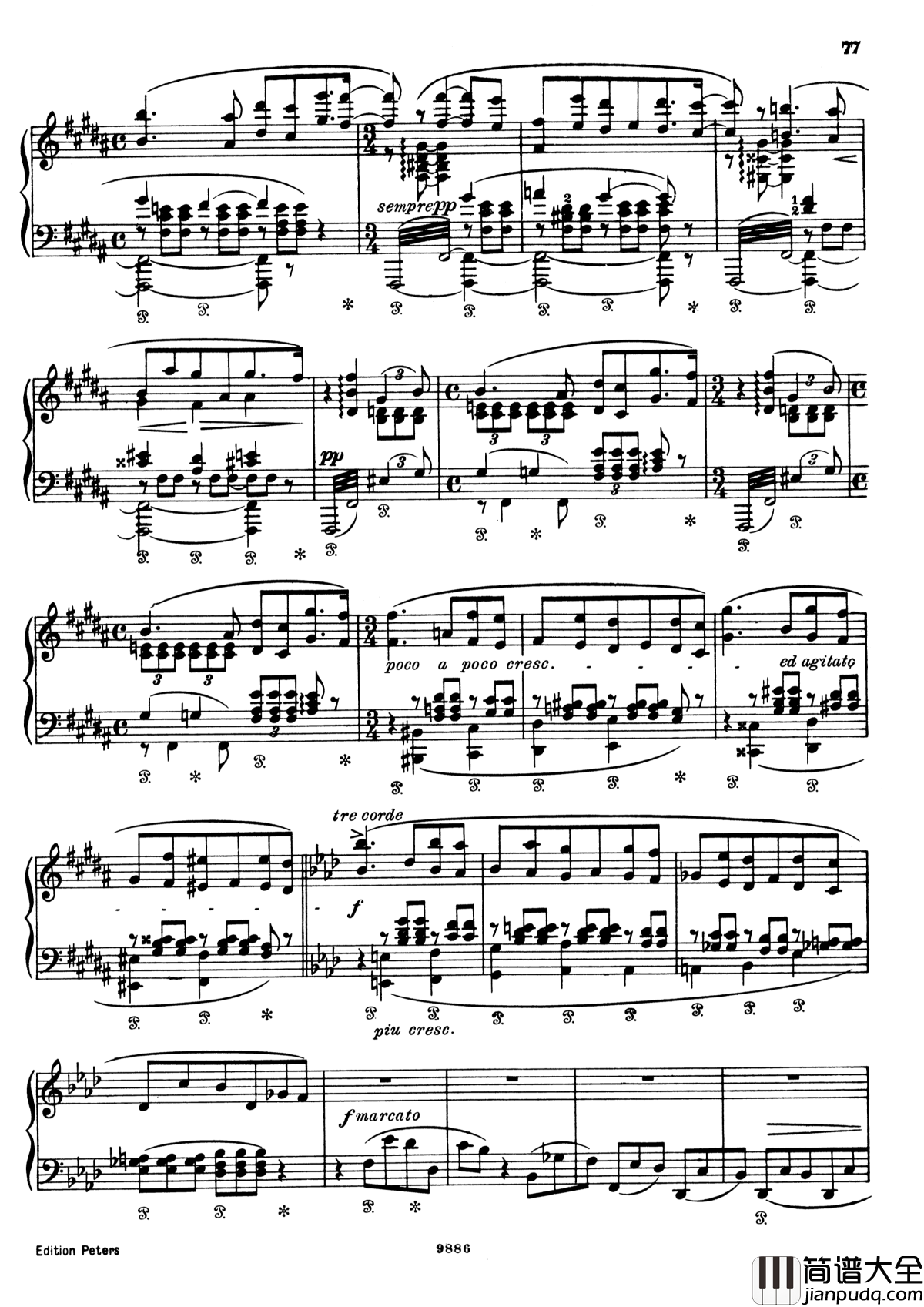 浮士德交响曲_S.108_第二乐章钢琴谱_李斯特