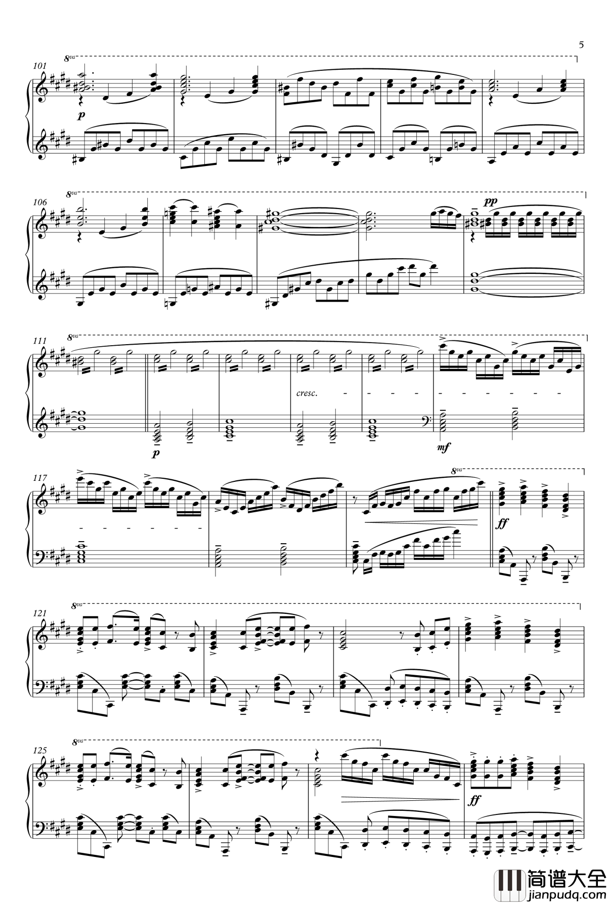 Resonance钢琴谱_噬魂师_OP1_Animenz