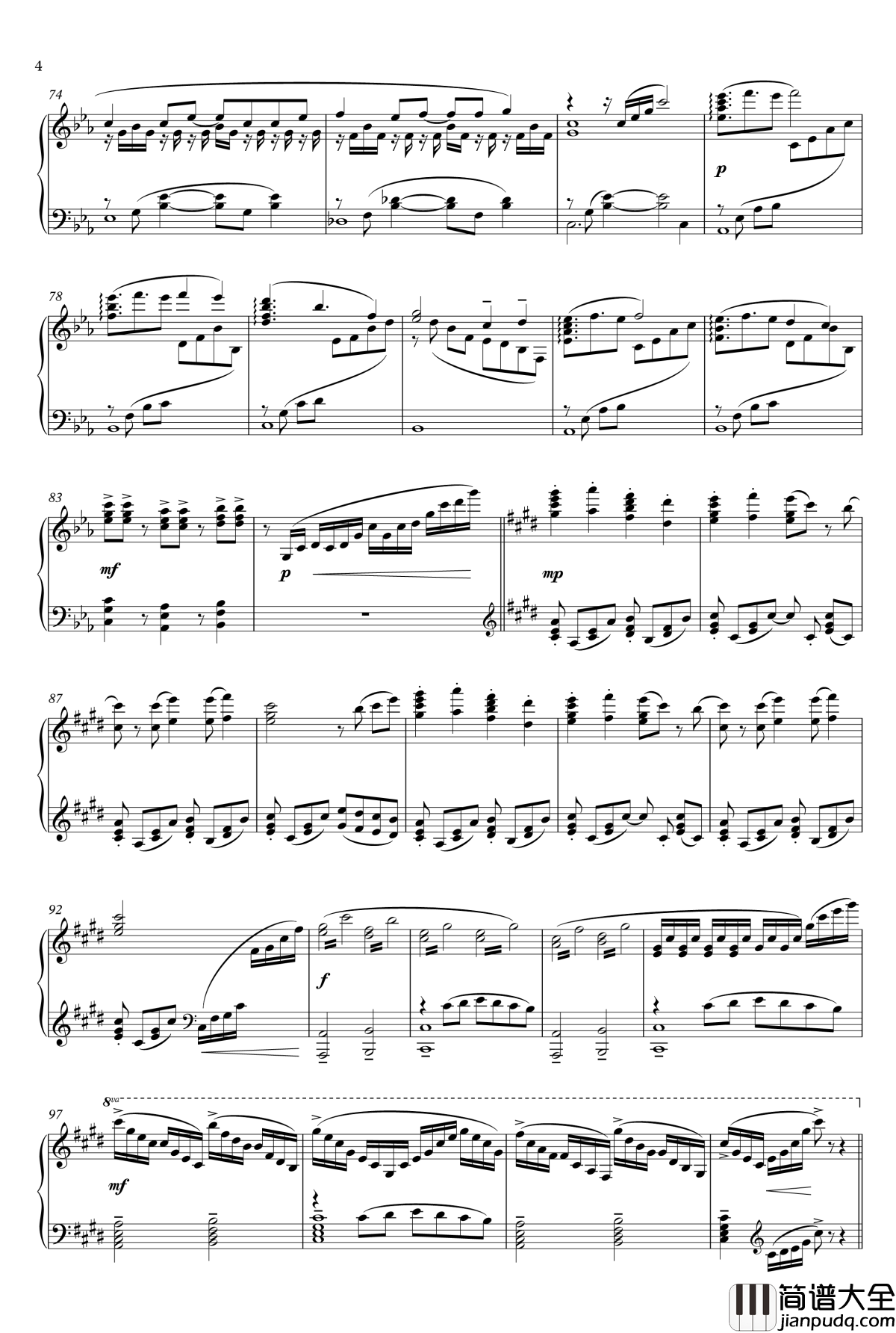 Resonance钢琴谱_噬魂师_OP1_Animenz