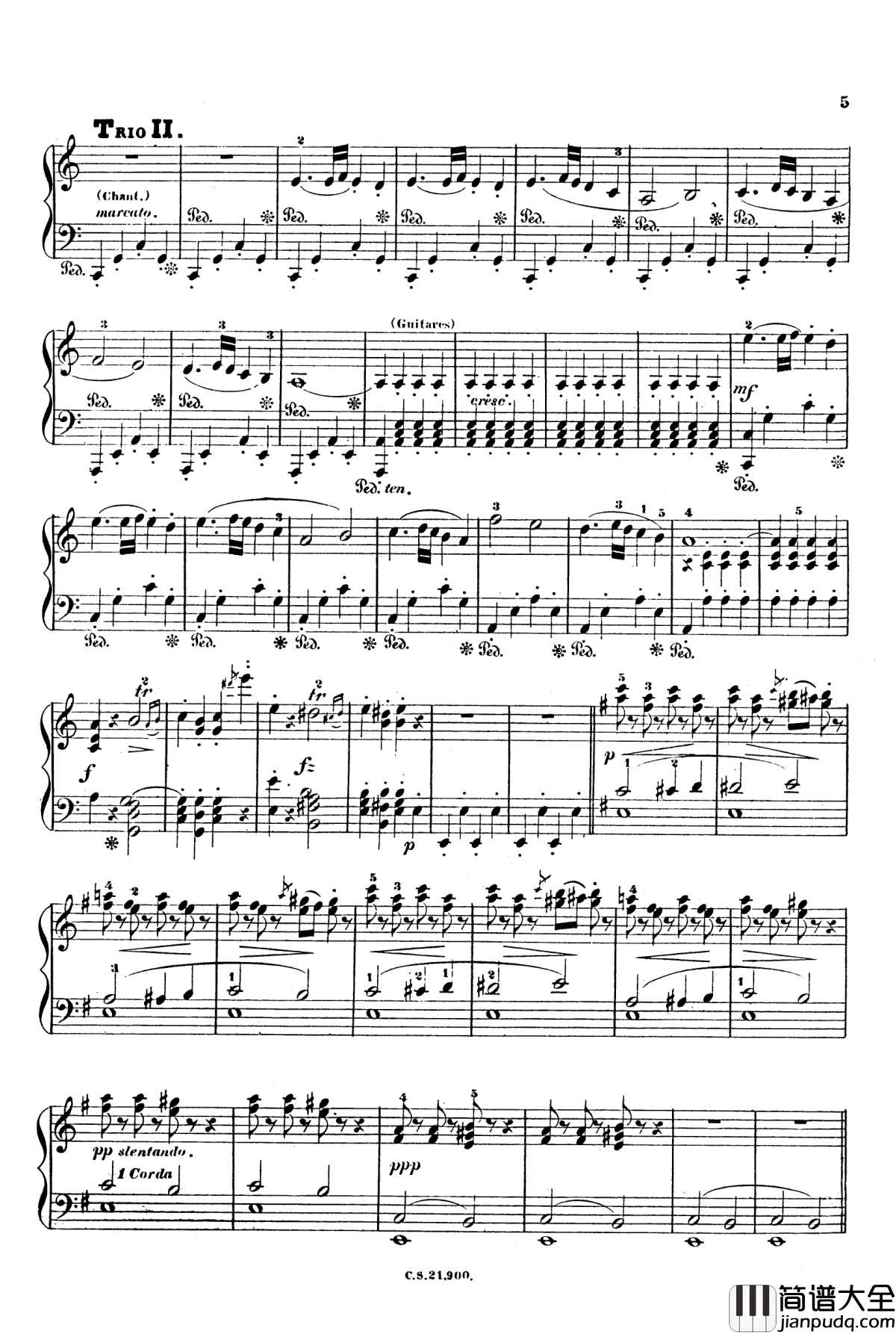 埃及进行曲_Op.335钢琴谱_约翰·斯特劳斯